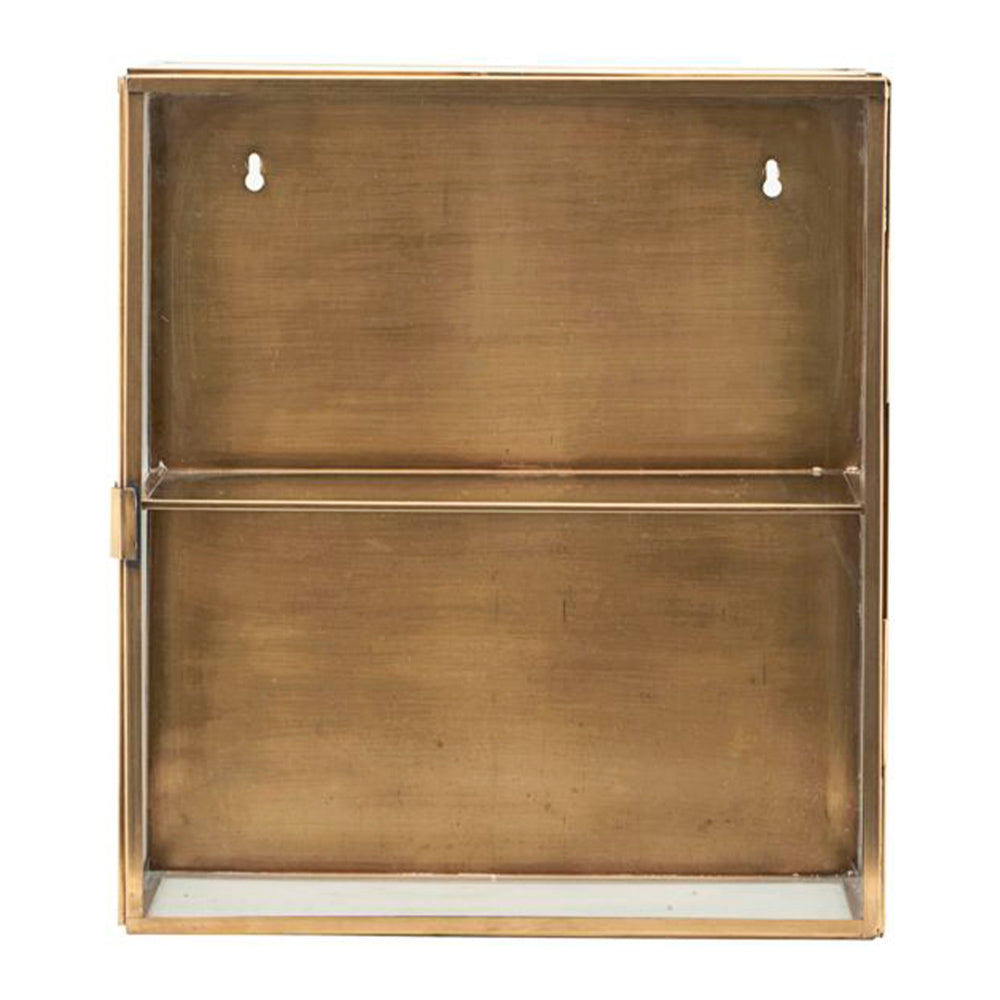 Schrank Glass - messing 35 x 40 x 15 cm