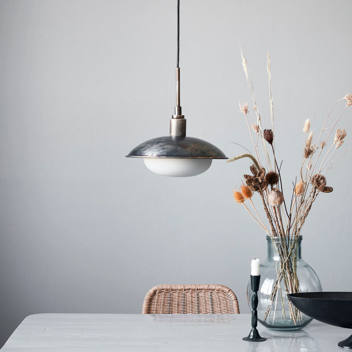 Lampe Boston - antikes braun Ø 32 cm