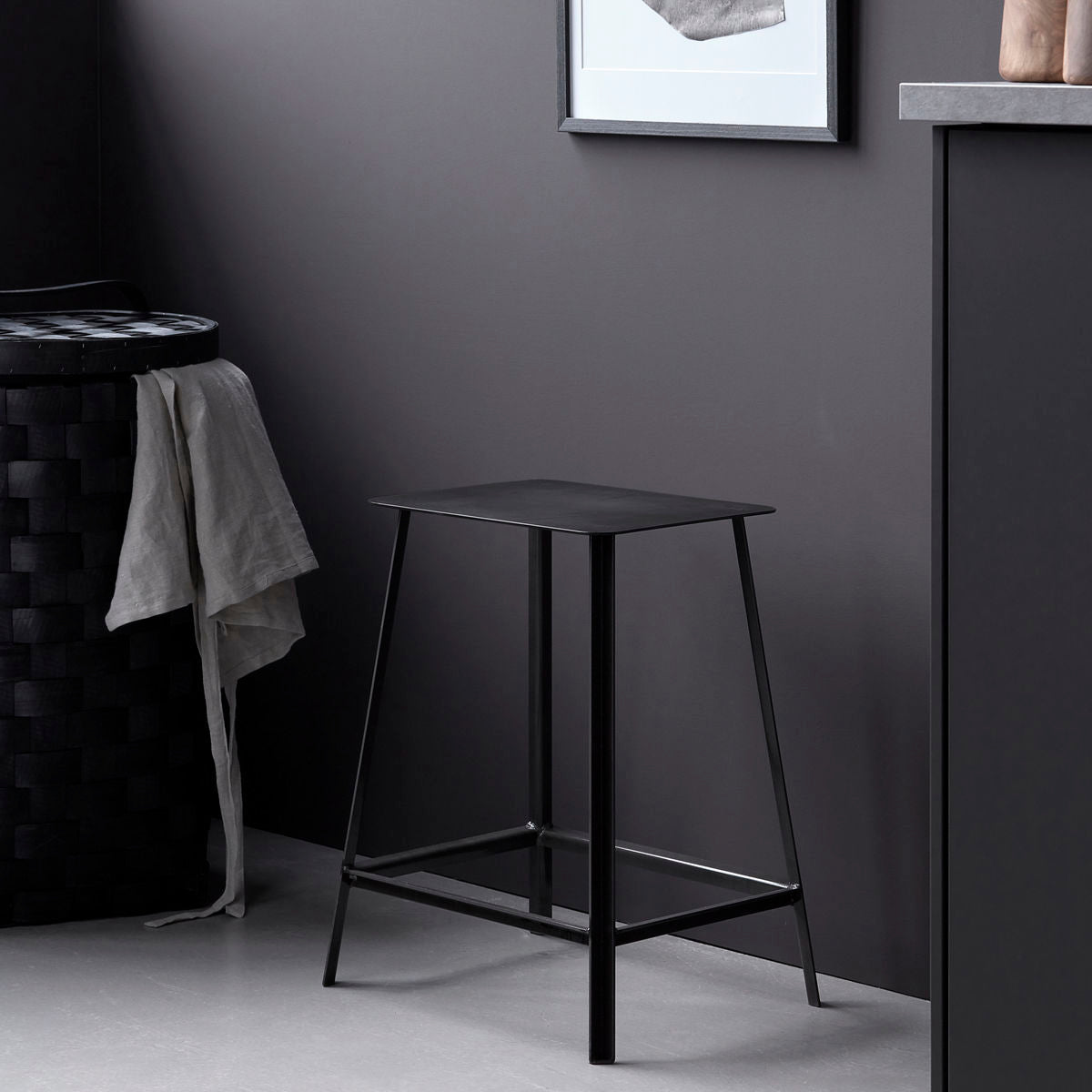 Hocker Rag - dunkles eisen 36 x 50 cm