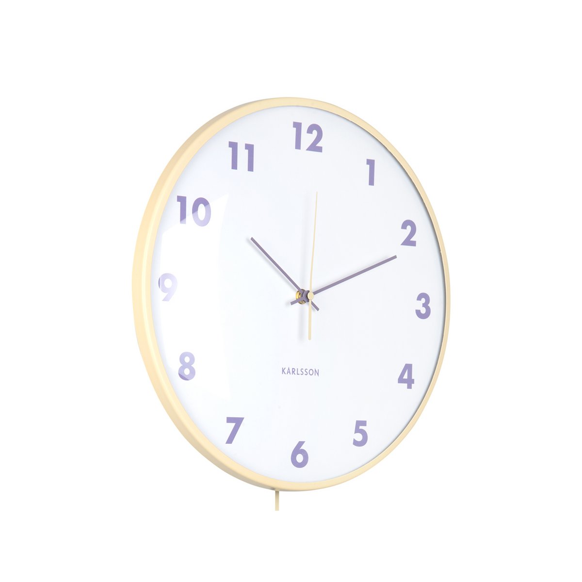 Wanduhr Cheeky Dome Pendulum - Gelb