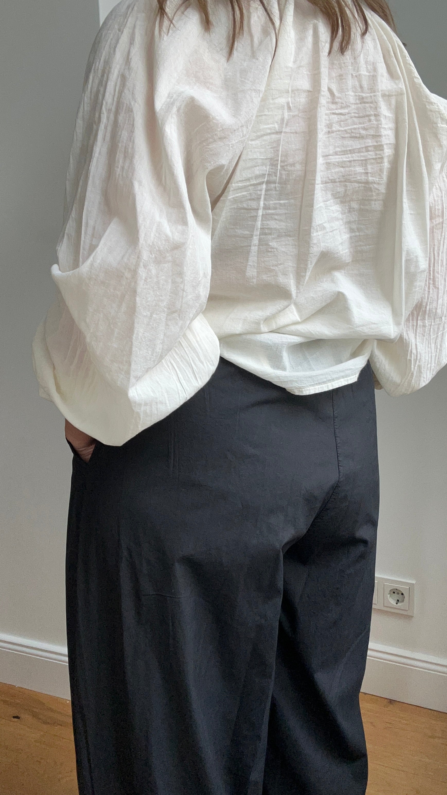 Culotte Palazzo-Hose - schwarz
