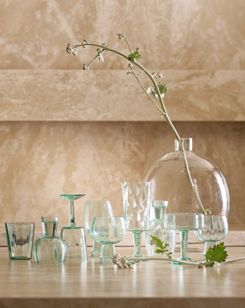 Ballonvase aus Glas - oval