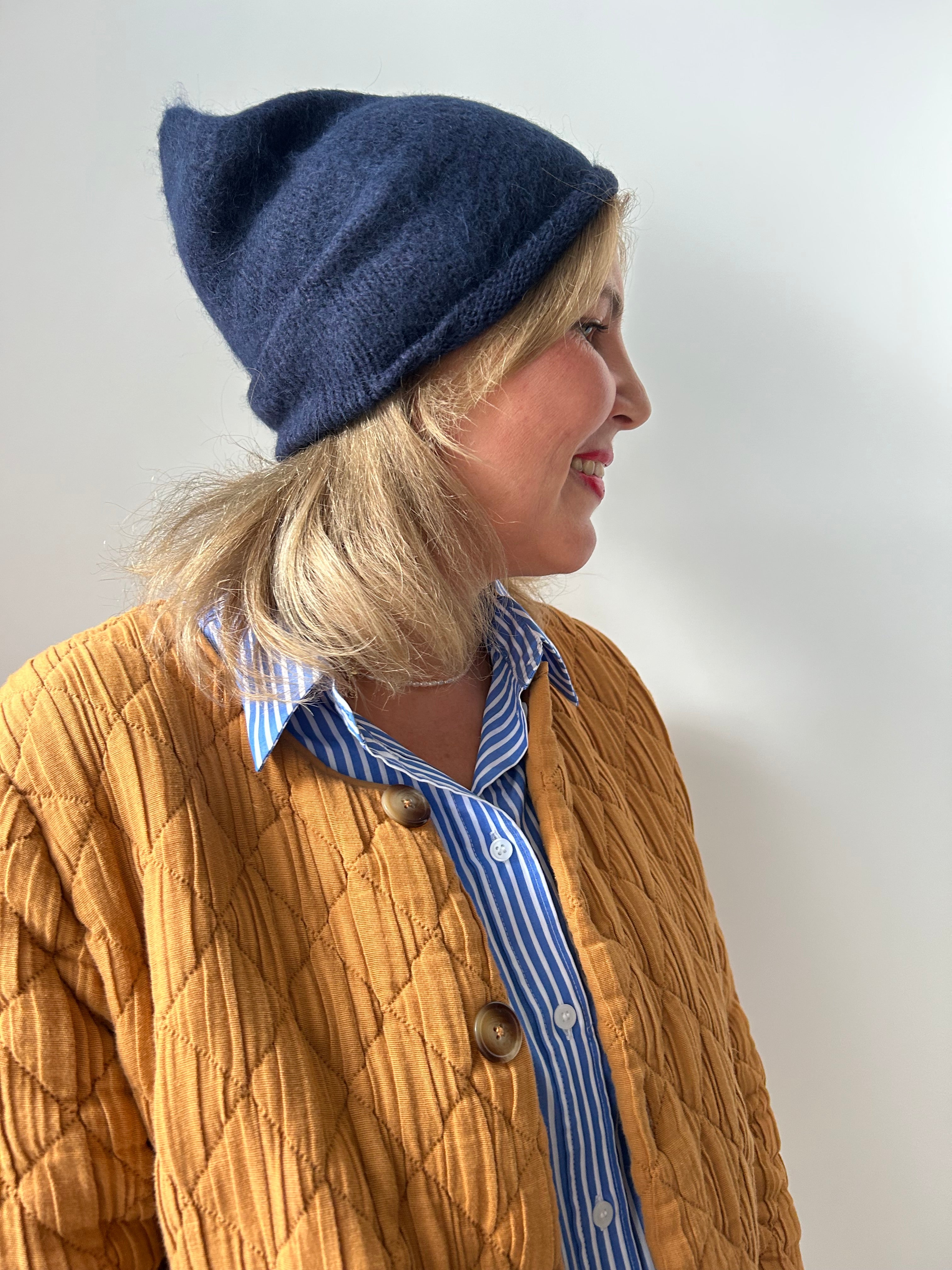 Kuschelmütze Beanie - dunkelblau