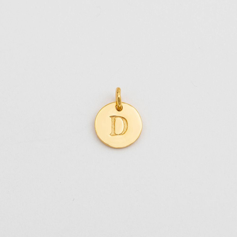 Anhänger Mini-Buchstabe - gold