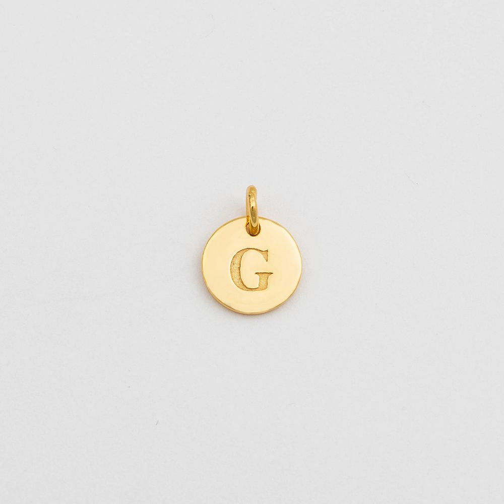 Anhänger Mini-Buchstabe - gold