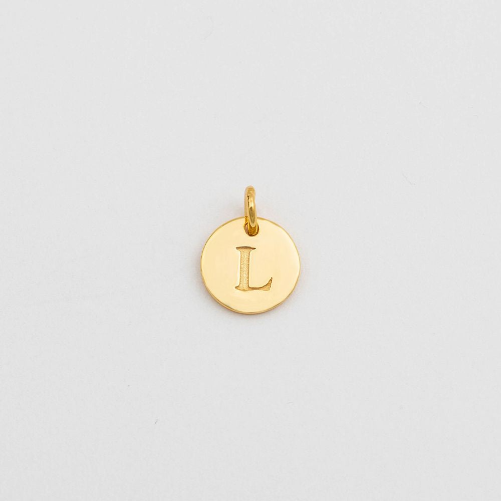 Anhänger Mini-Buchstabe - gold