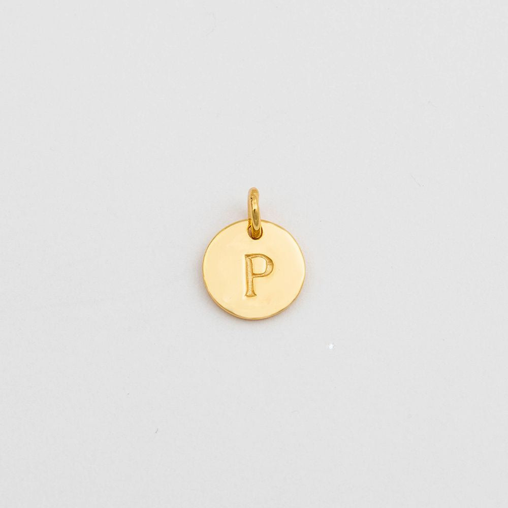 Anhänger Mini-Buchstabe - gold