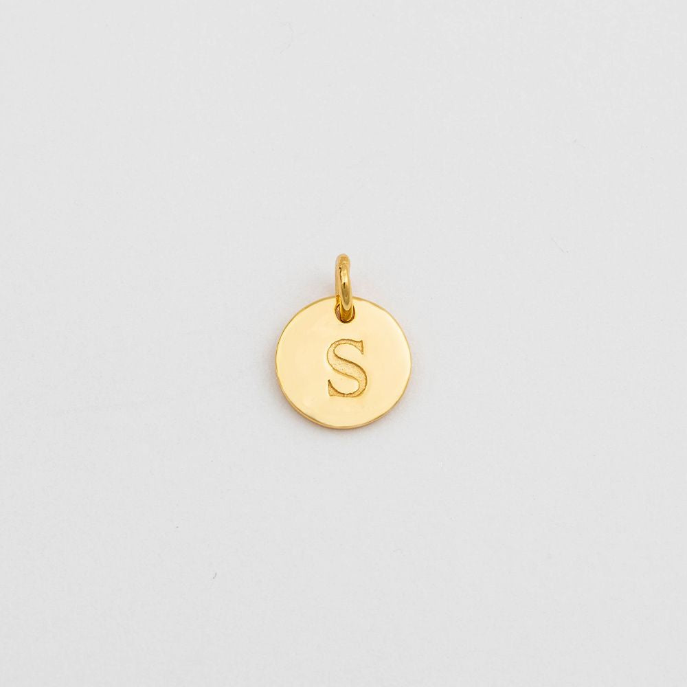 Anhänger Mini-Buchstabe - gold
