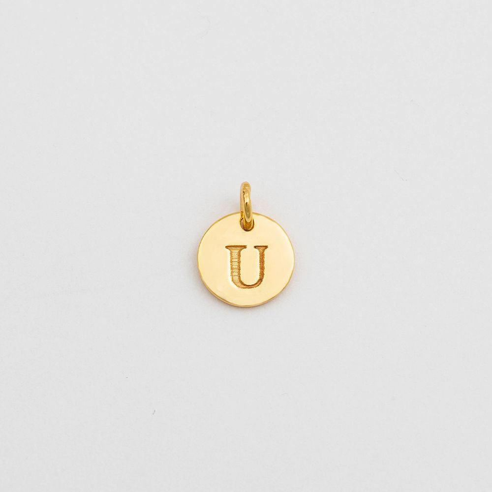 Anhänger Mini-Buchstabe - gold