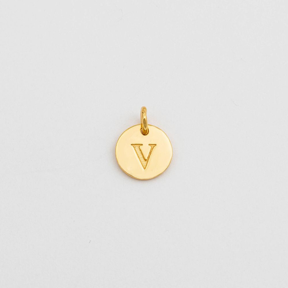 Anhänger Mini-Buchstabe - gold