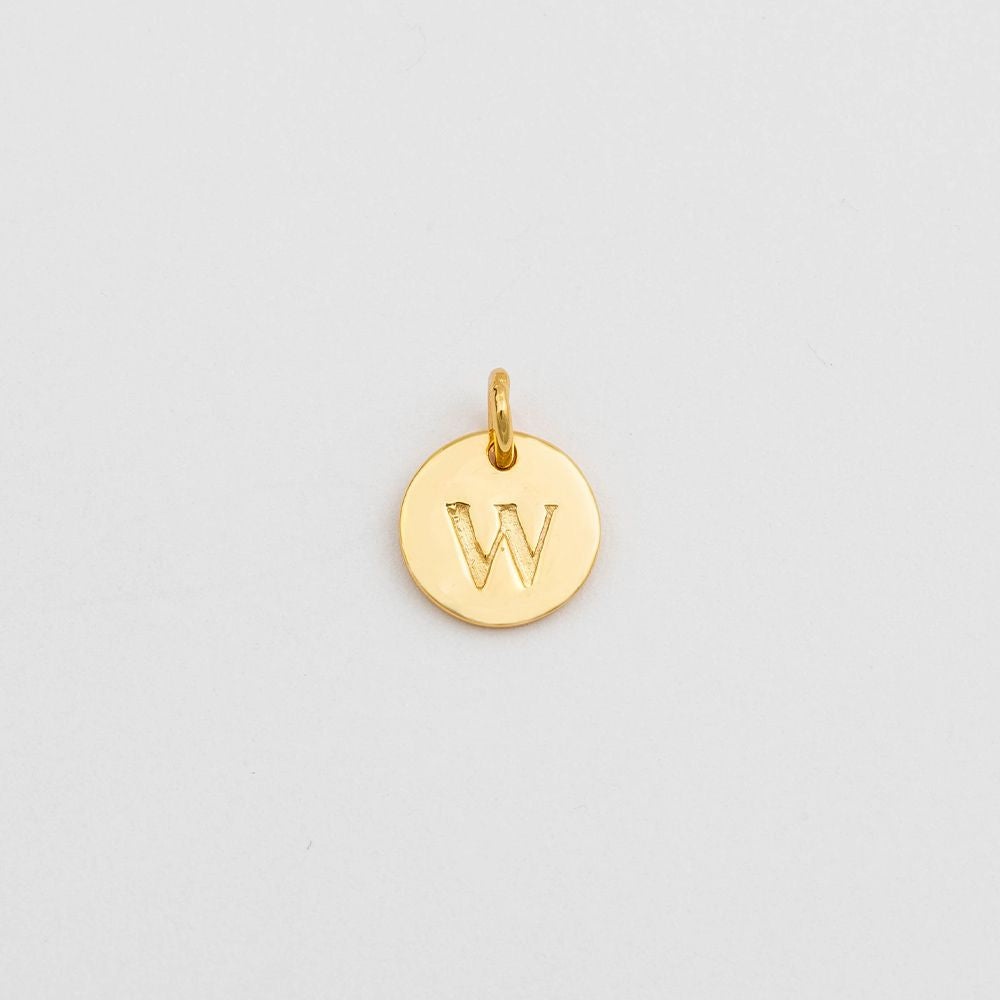 Anhänger Mini-Buchstabe - gold