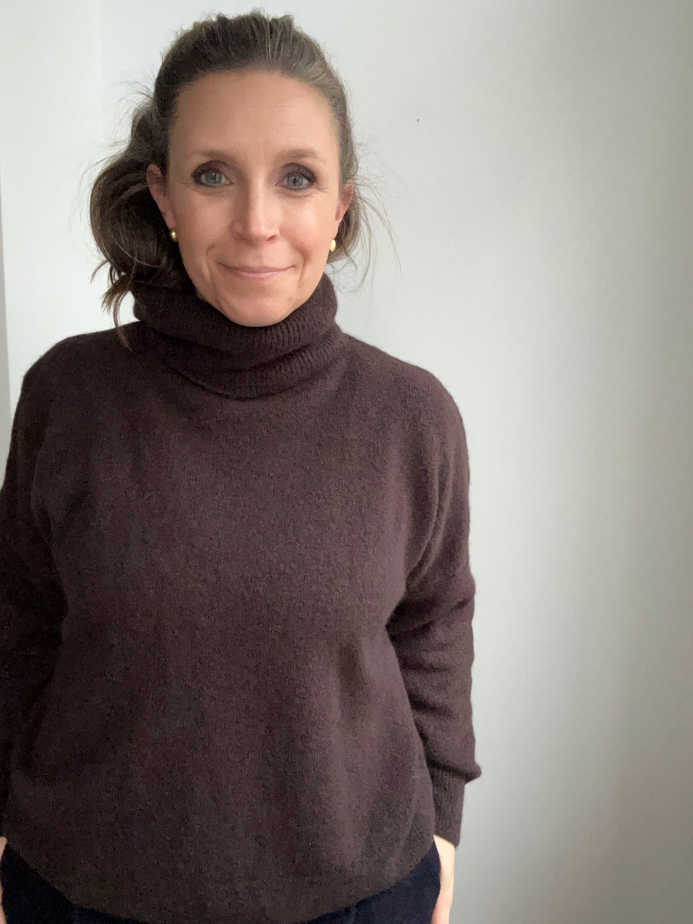 Rollkragen Pullover schokobraun