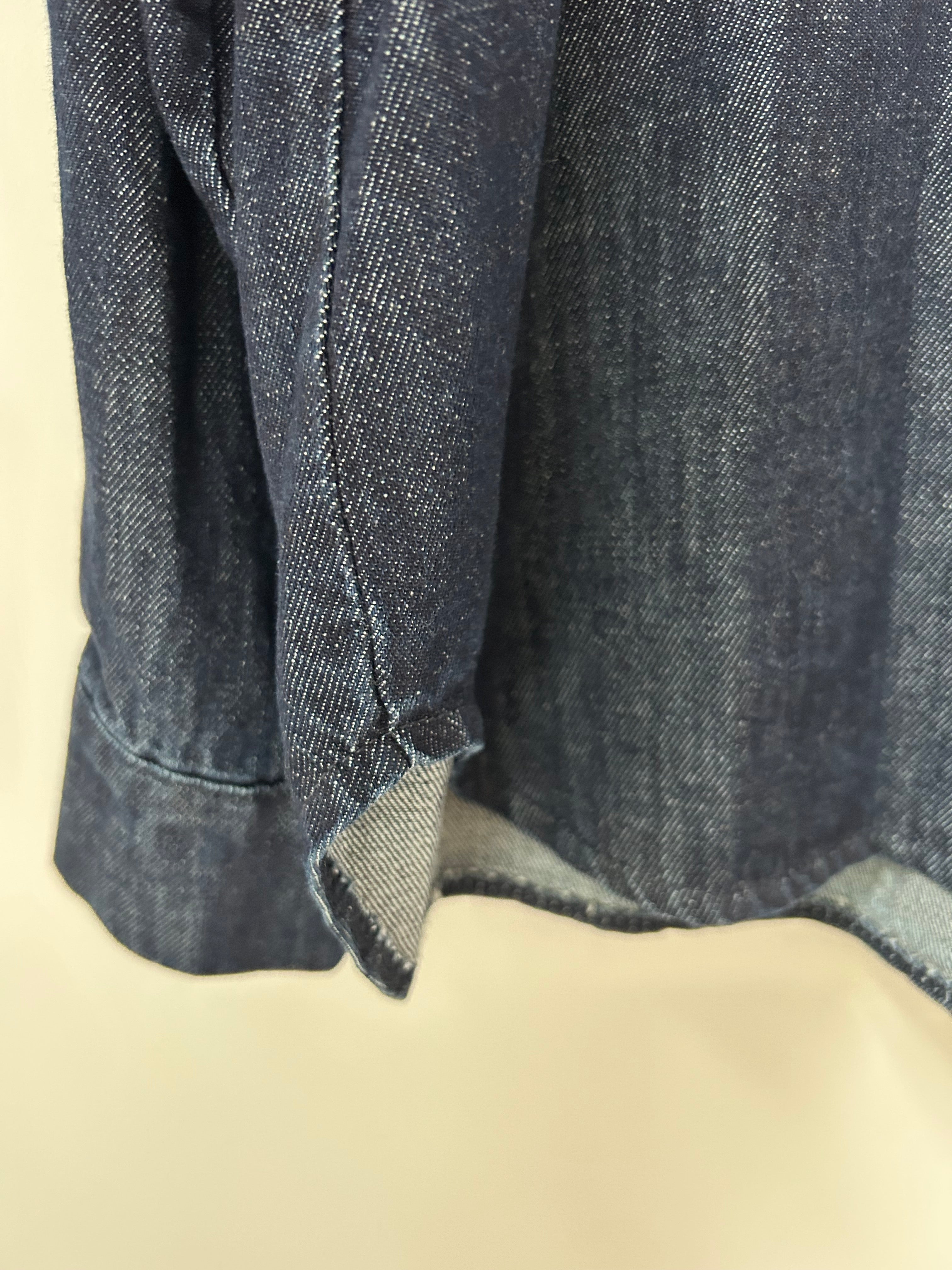Jeansbluse - dark denim