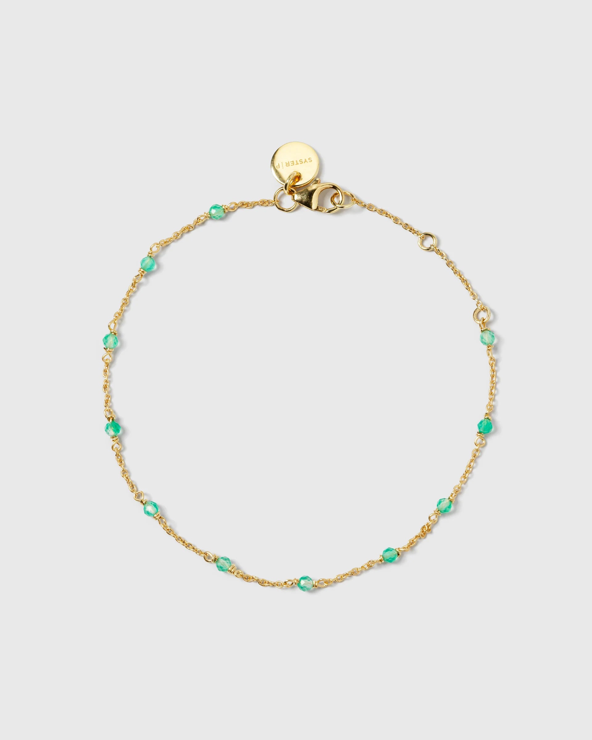 Armband Santa Monica - Gold / Green Onyx