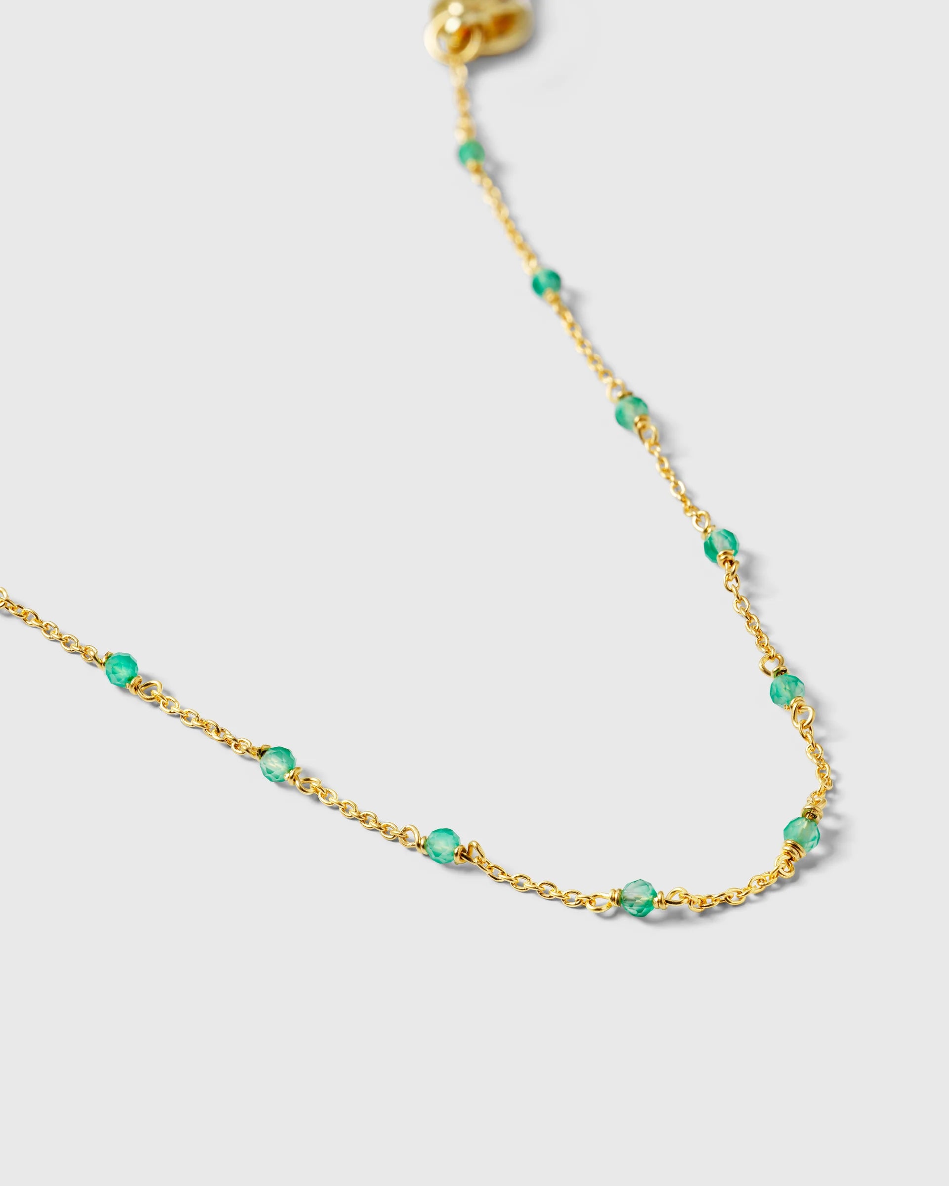 Armband Santa Monica - Gold / Green Onyx