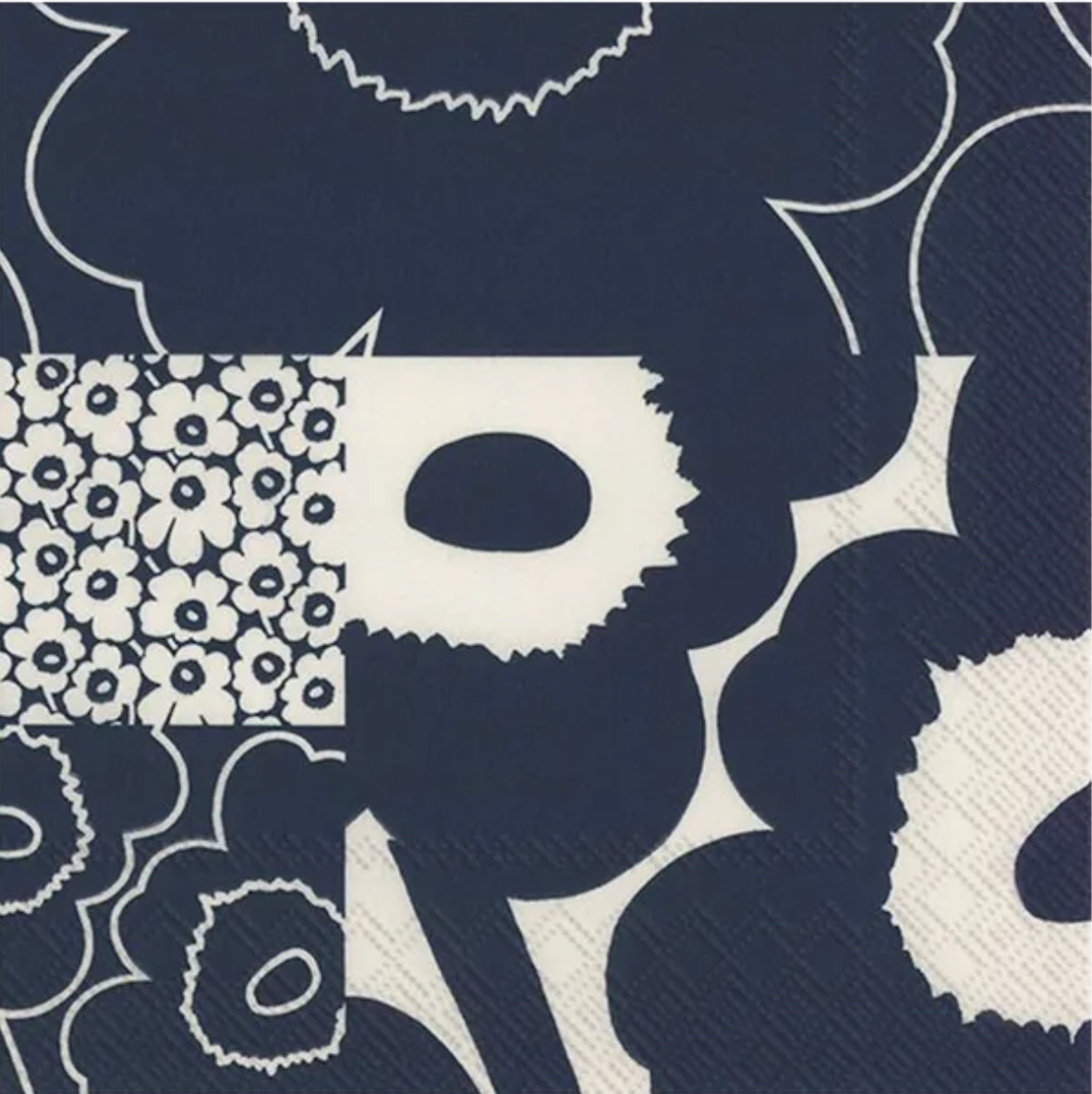 Marimekko Papierservietten - UNIKKO KOLLAASI - dark blue