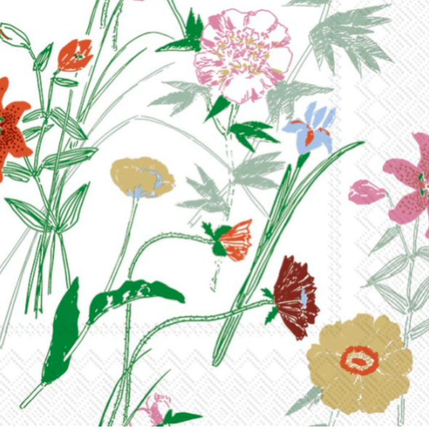 Marimekko Papierservietten - PUUTARHAKUTSUT