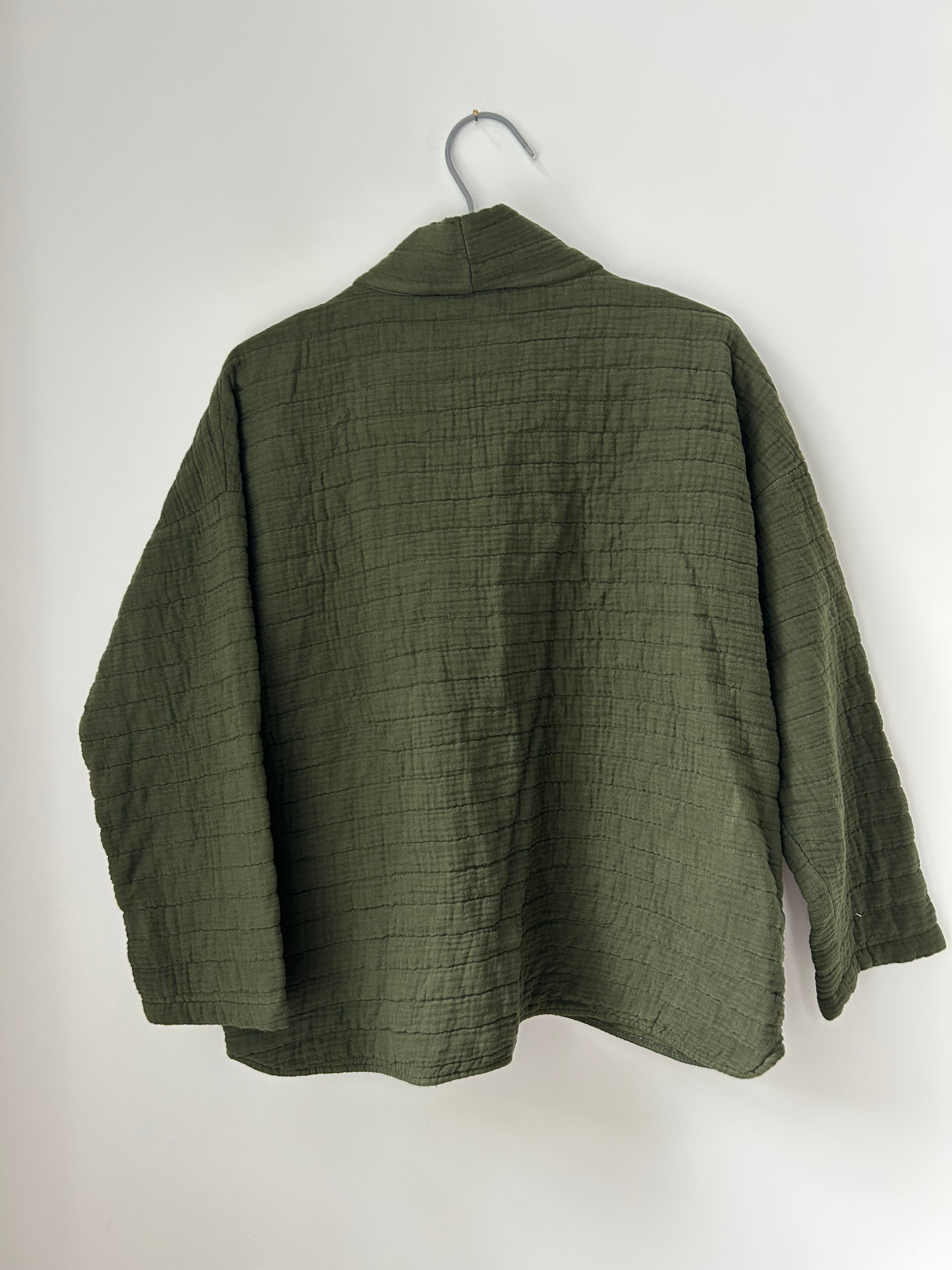 Kimono-Jacke - dunkelgrün