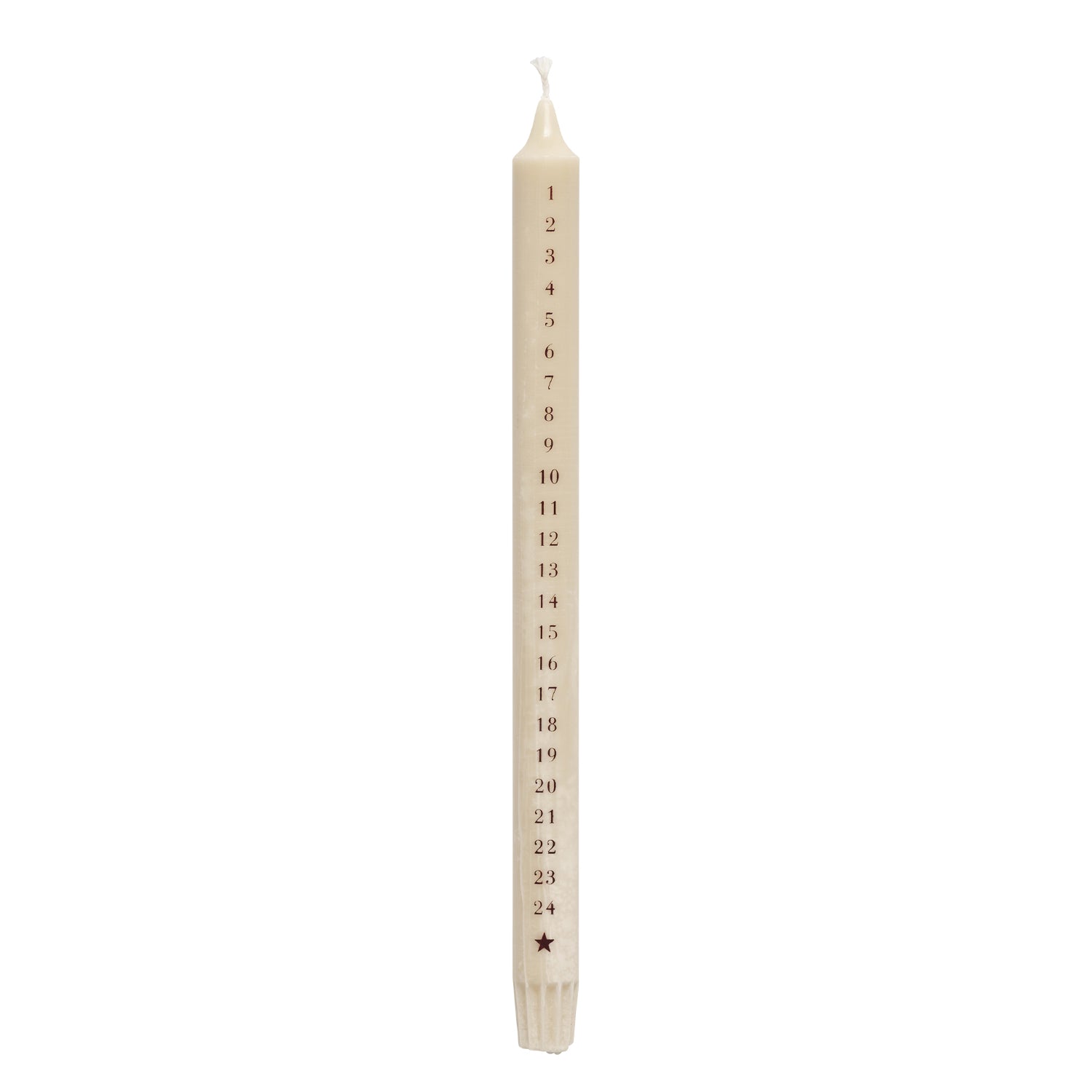 Adventskerze creme - 30 cm
