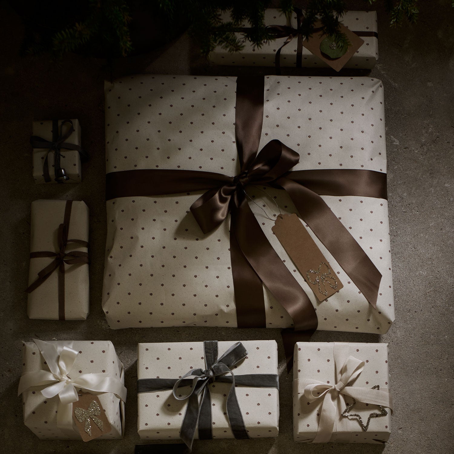 Geschenkband aus Satin Creme - 1 cm x 5 m