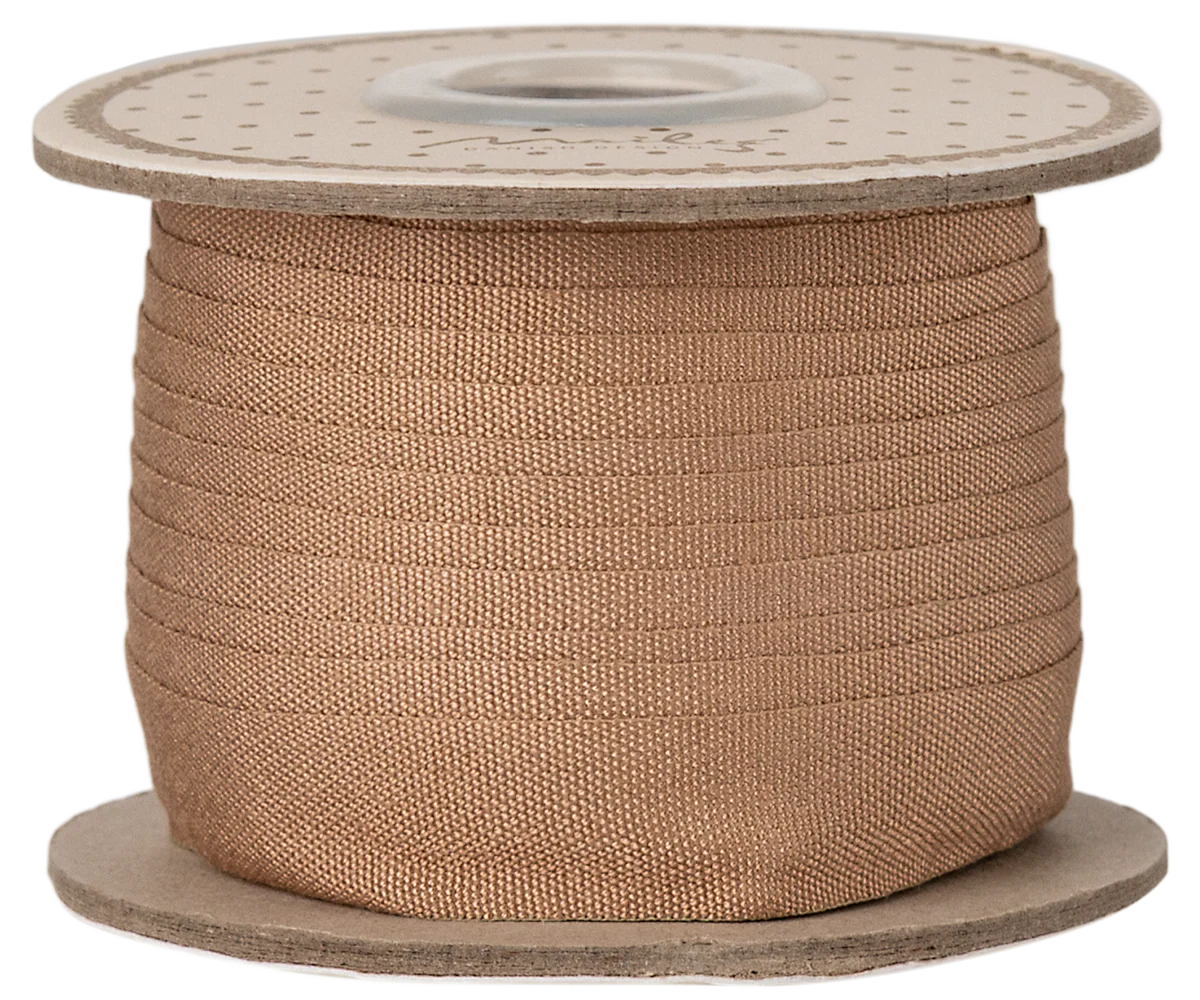 Geschenkband Ribbon, 13 mm x 10 m - Soft brown