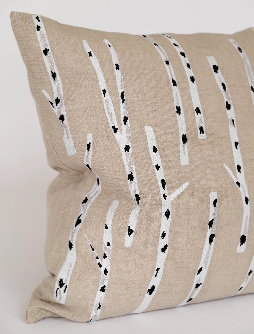 Kissenbezug Birke bestickt