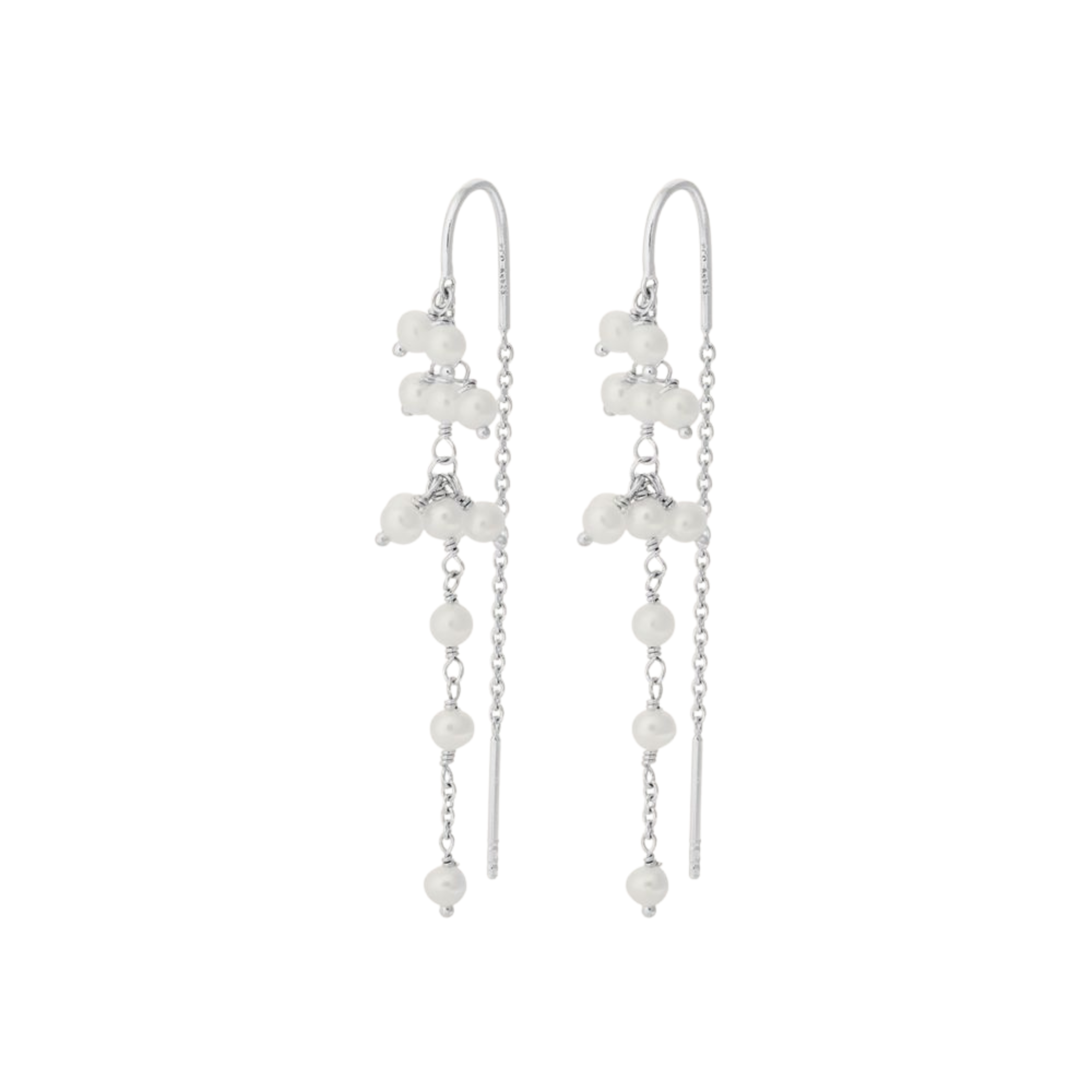 Ocean Treasure Earchains – silber