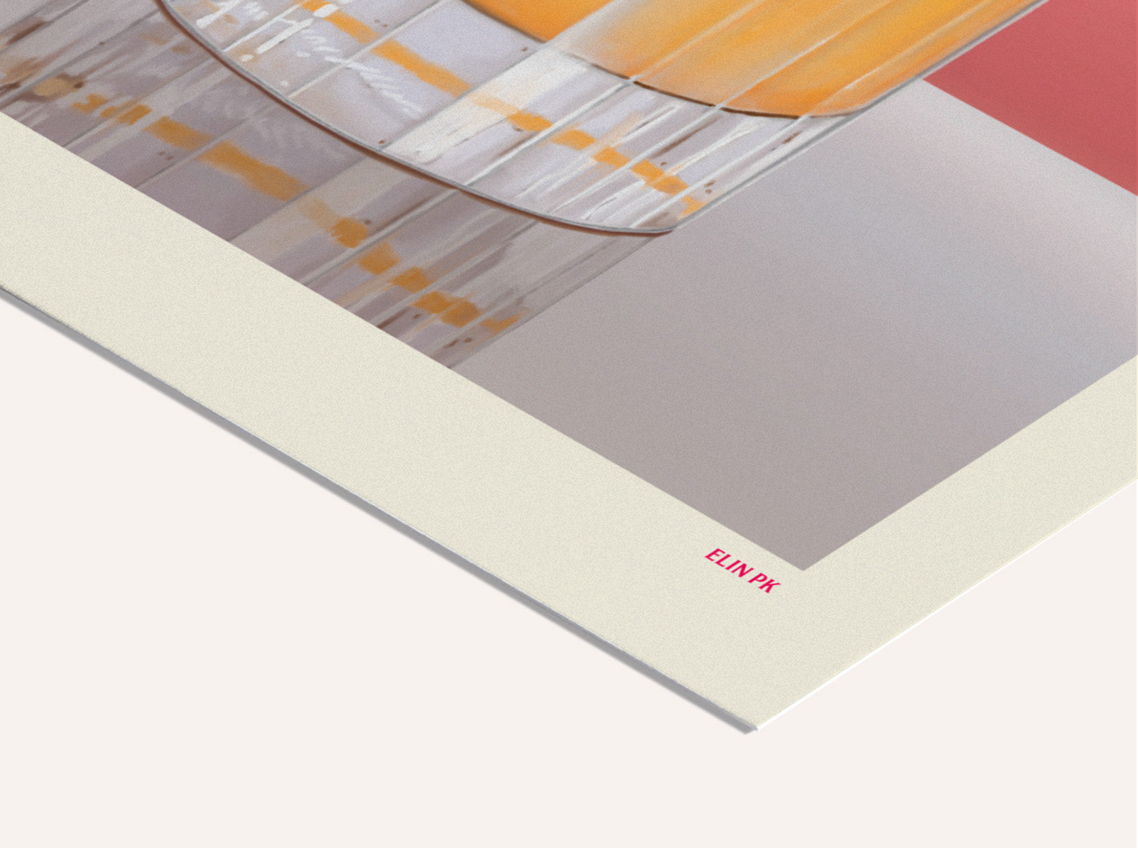 Nahaufnahme des Amaretto Sour Posters mit Fokus auf Illustration von Glas, Zutaten und Struktur
