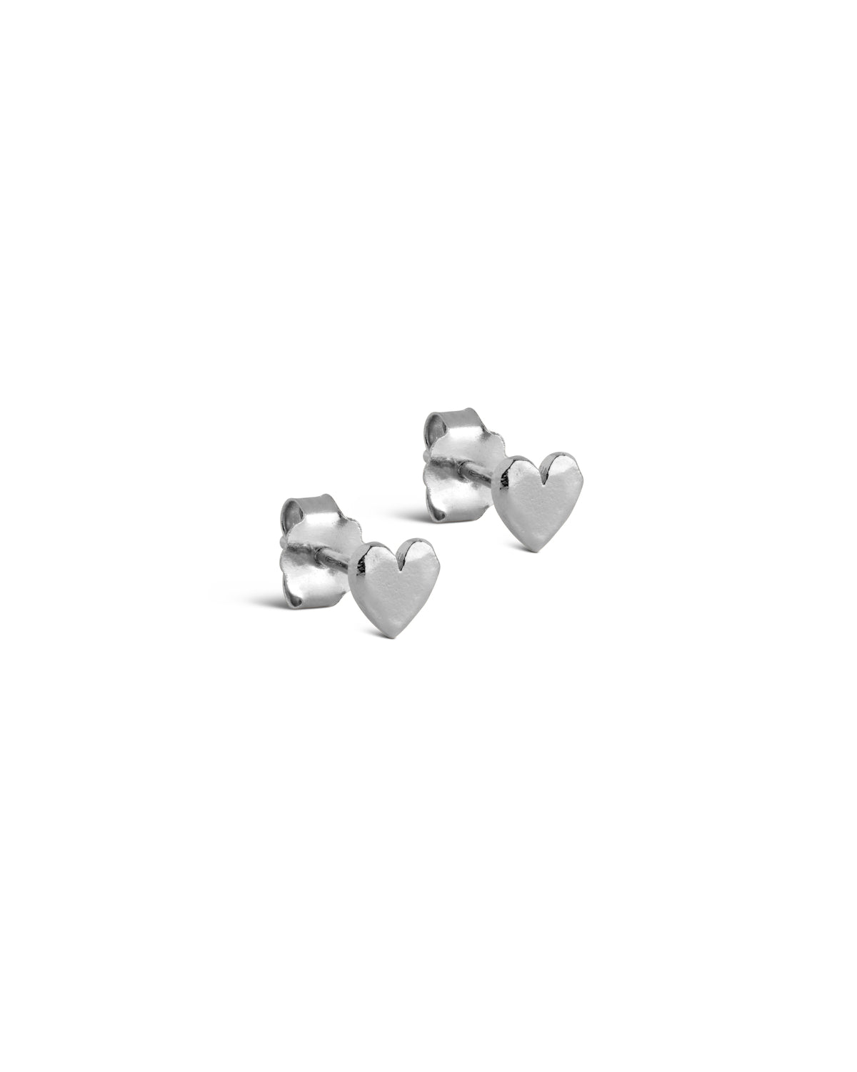 Ohrstecker Heart - silber