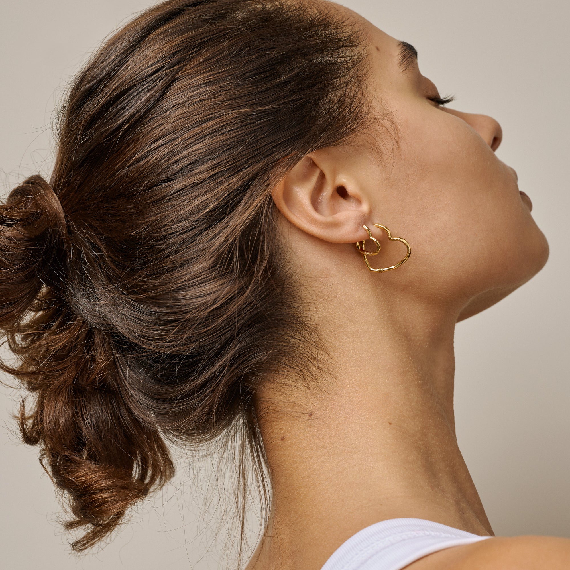 Hoops Organic Heart S - Gold