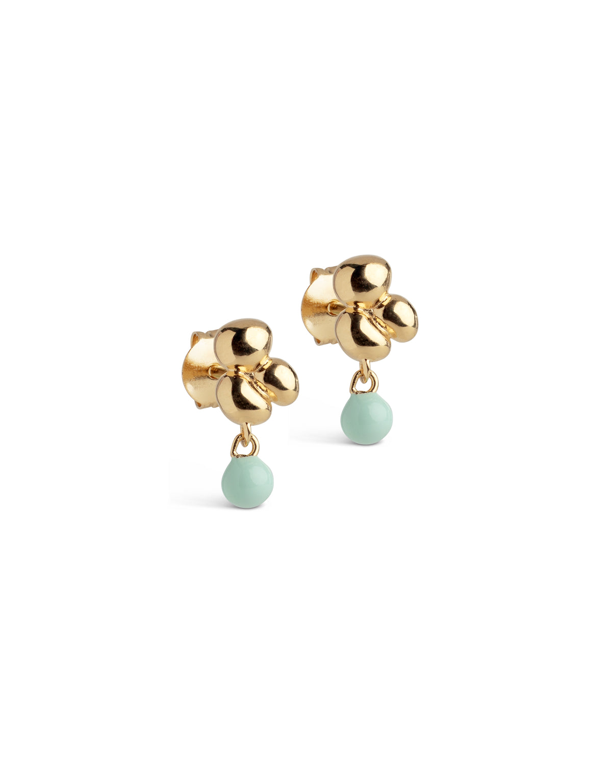 Ohrringe Nara Ball – Gold/Mint