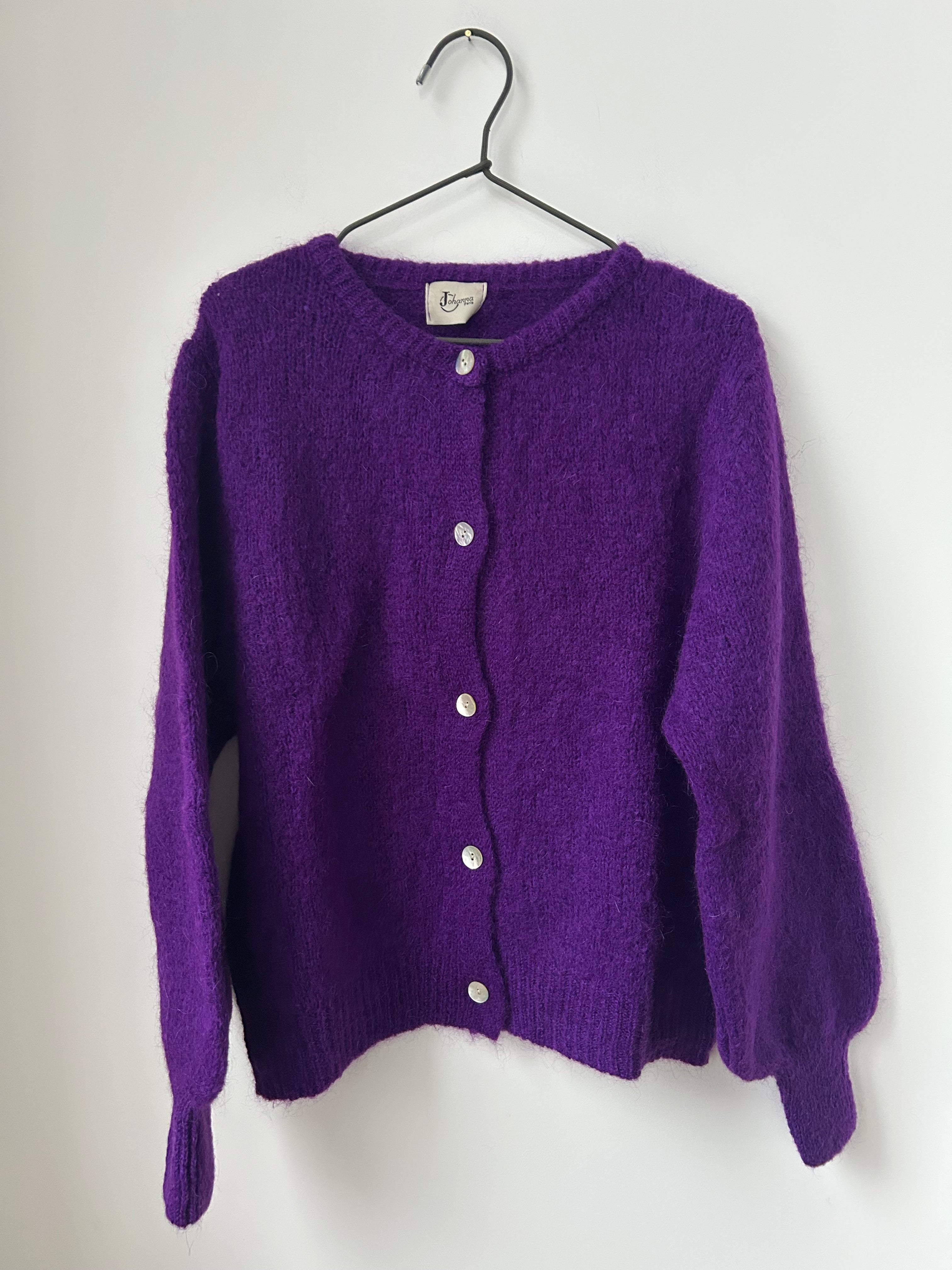 Strickjacke Cardigan - purple