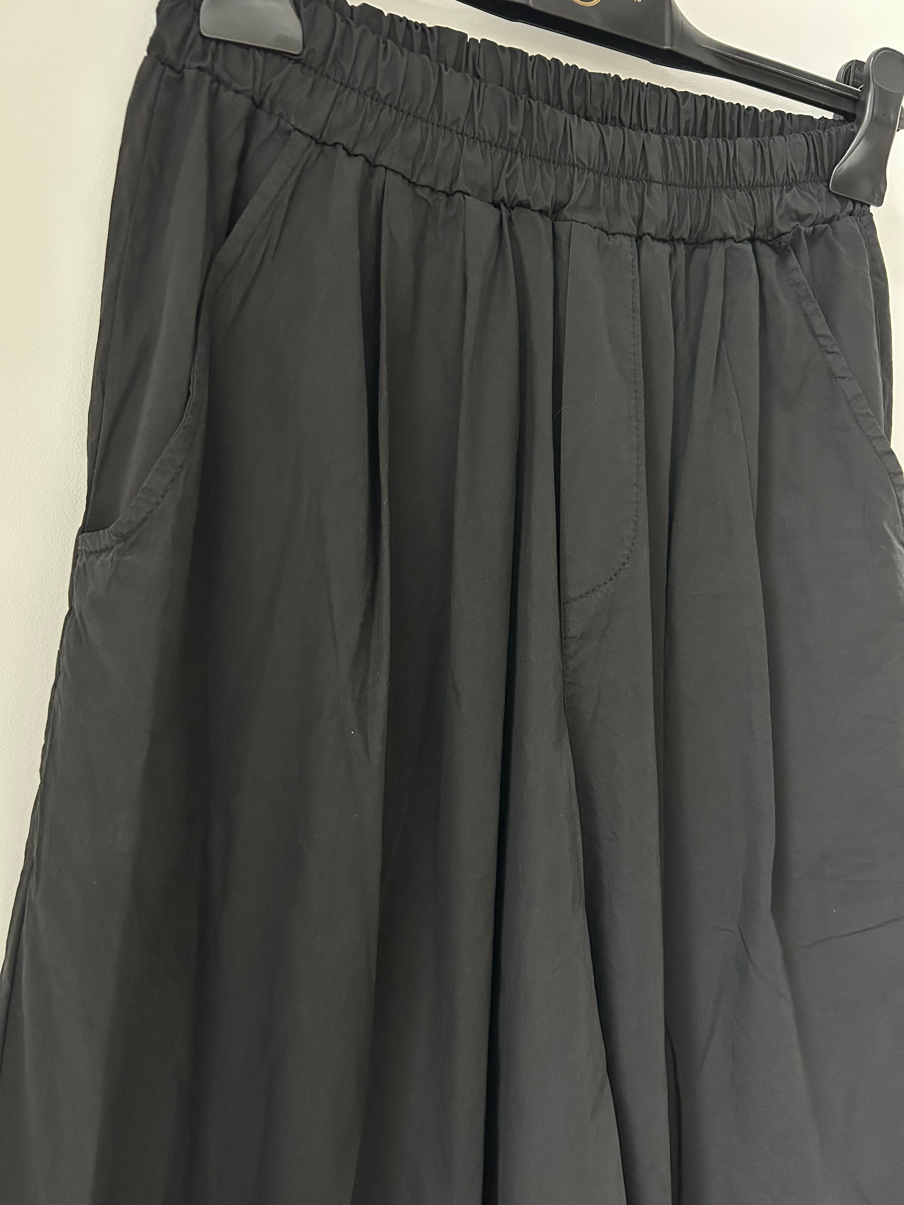 Culotte Palazzo-Hose - schwarz