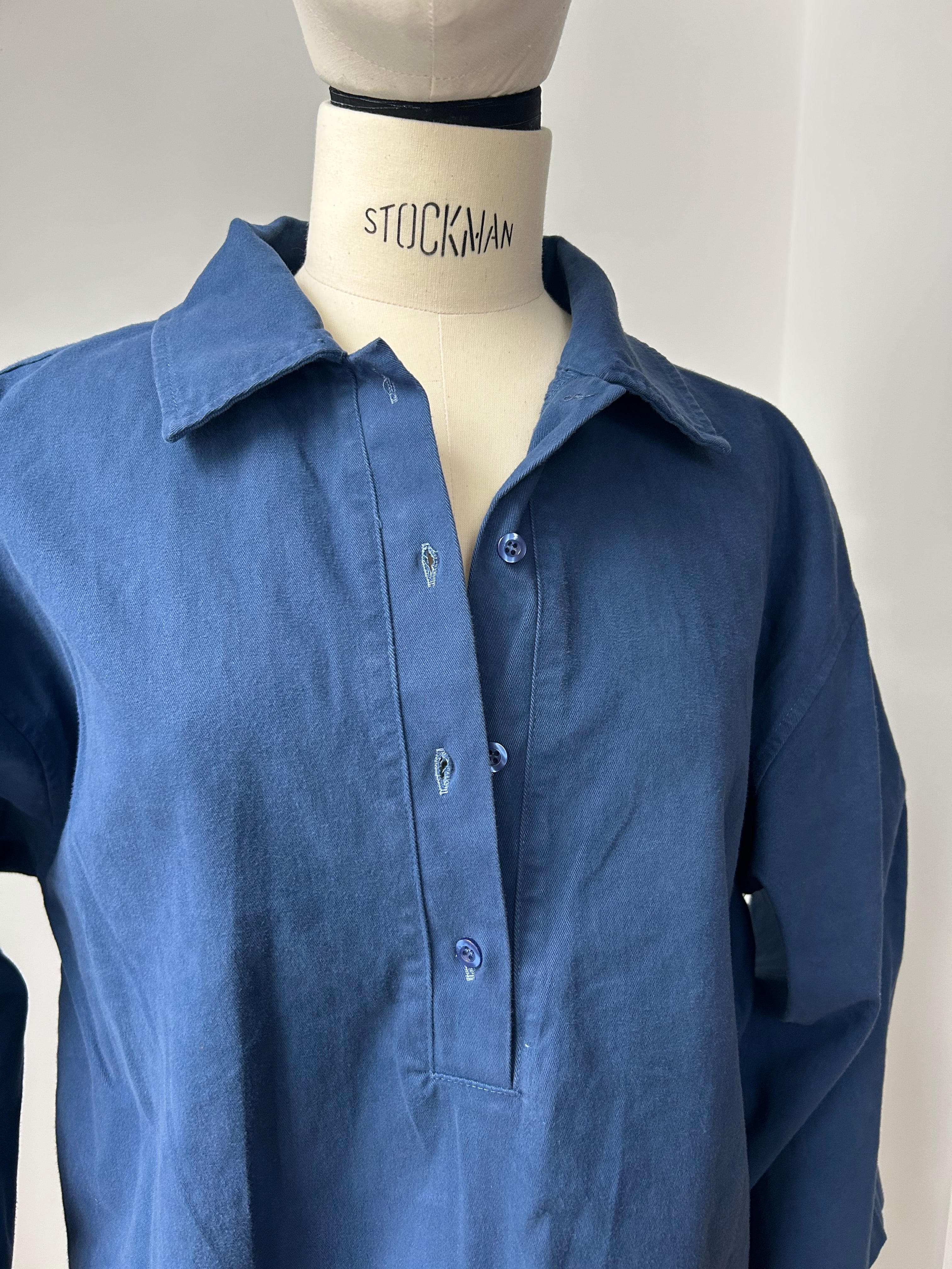 Hemd aus festem Stoff - navy