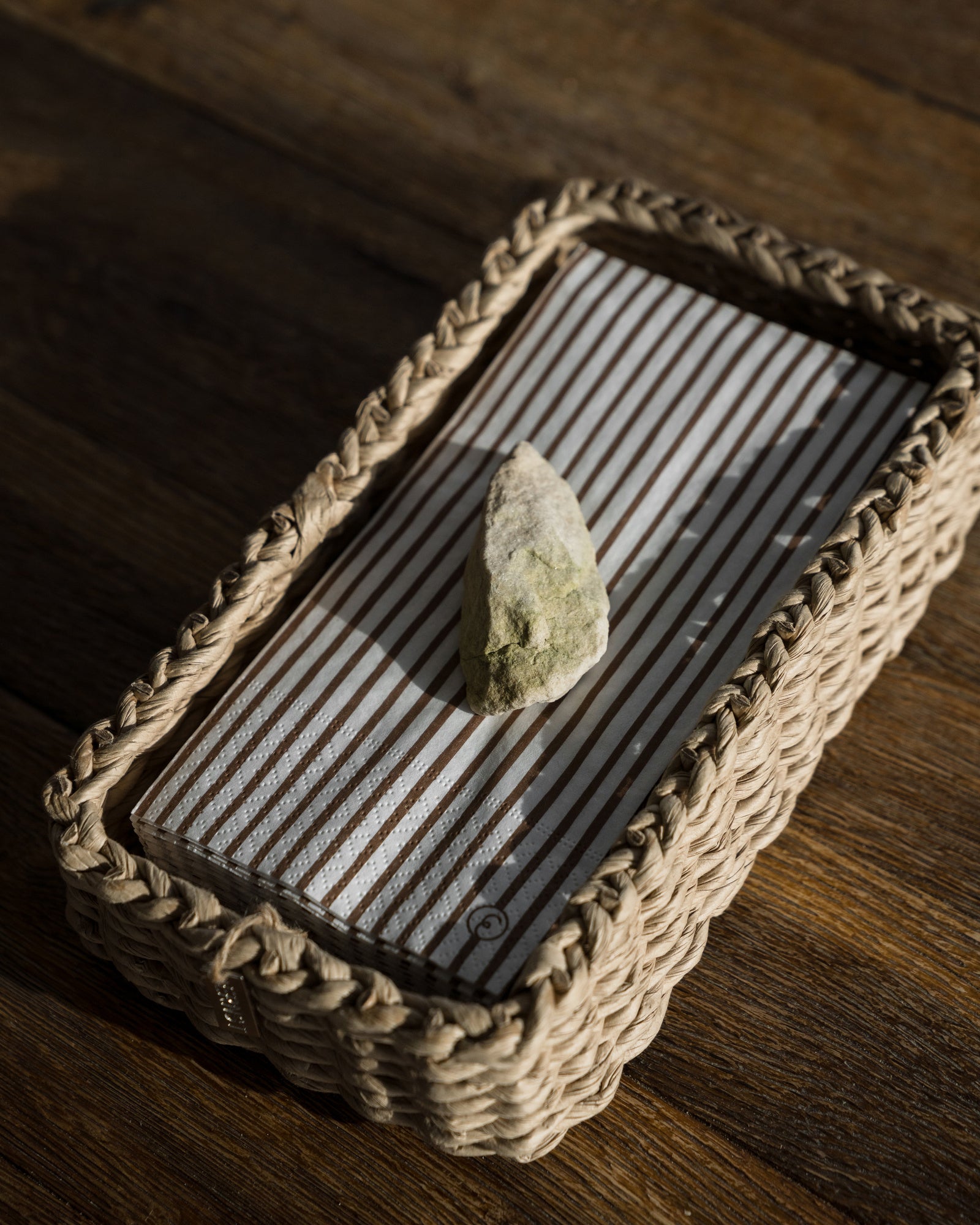 Aufbewahrungskorb aus Naturgeflecht - Rechteckig