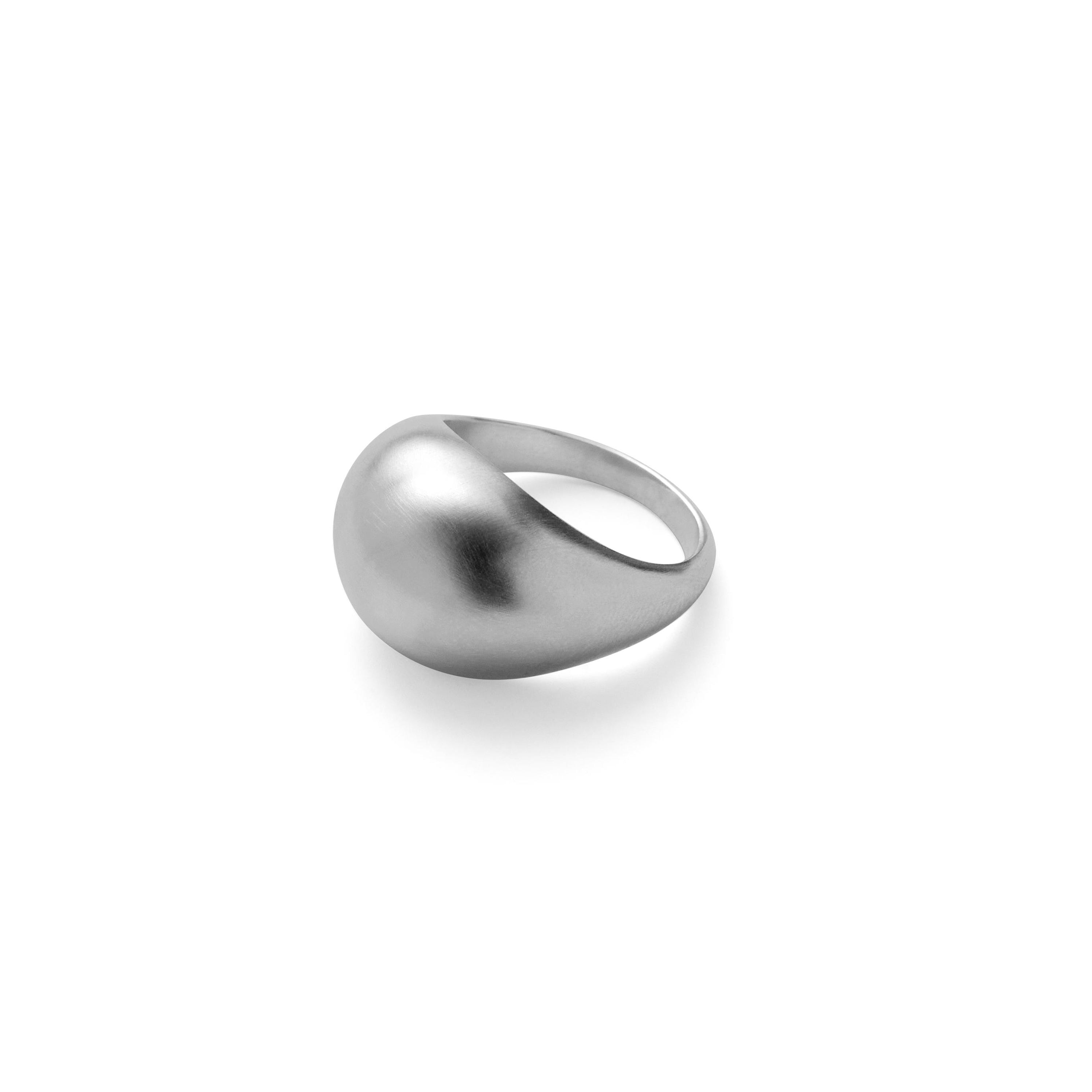 Pernille Corydon Echo Ring Silber, Silk-Brushed – Frontansicht