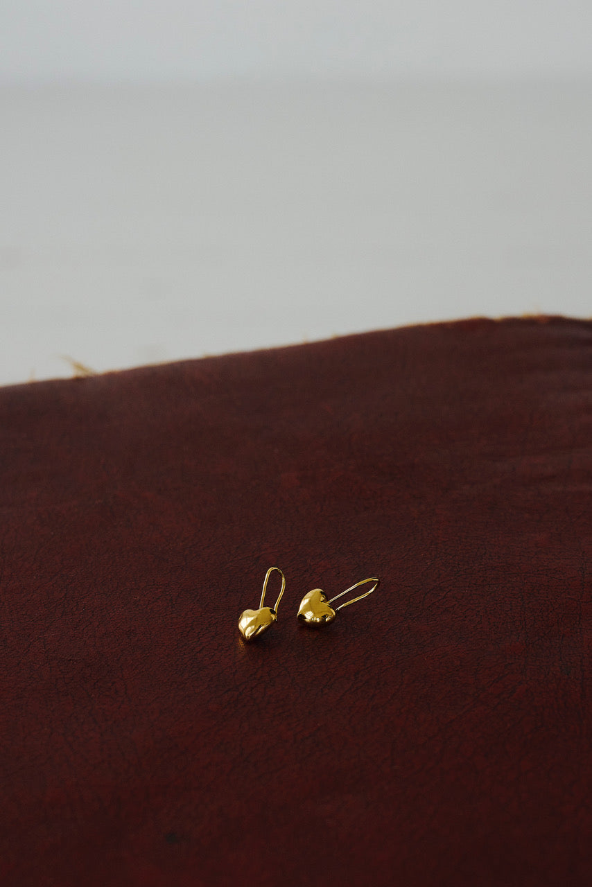 Ohrringe Poma Drop Heart - gold