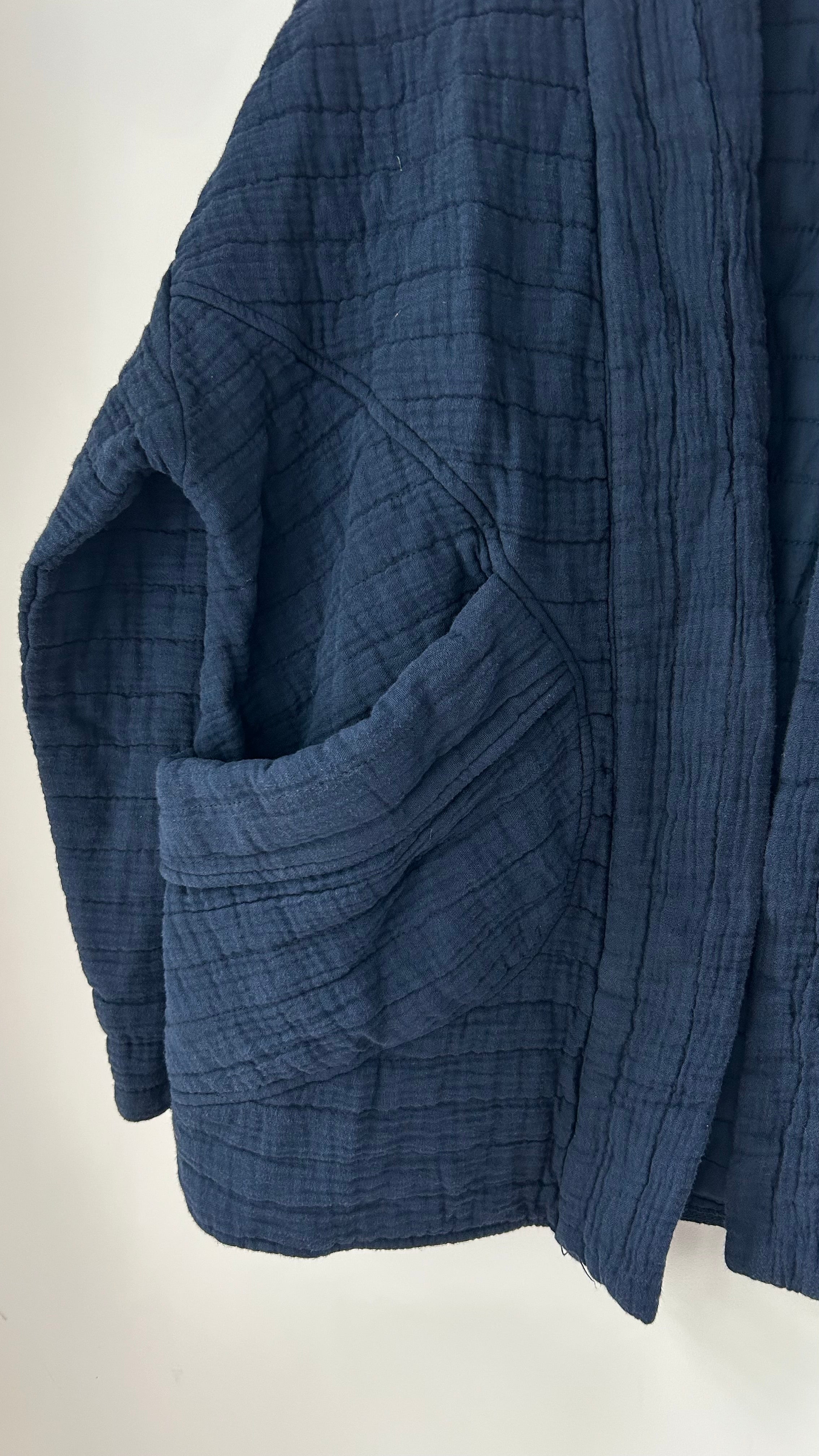 Kimono-Jacke dunkelblau