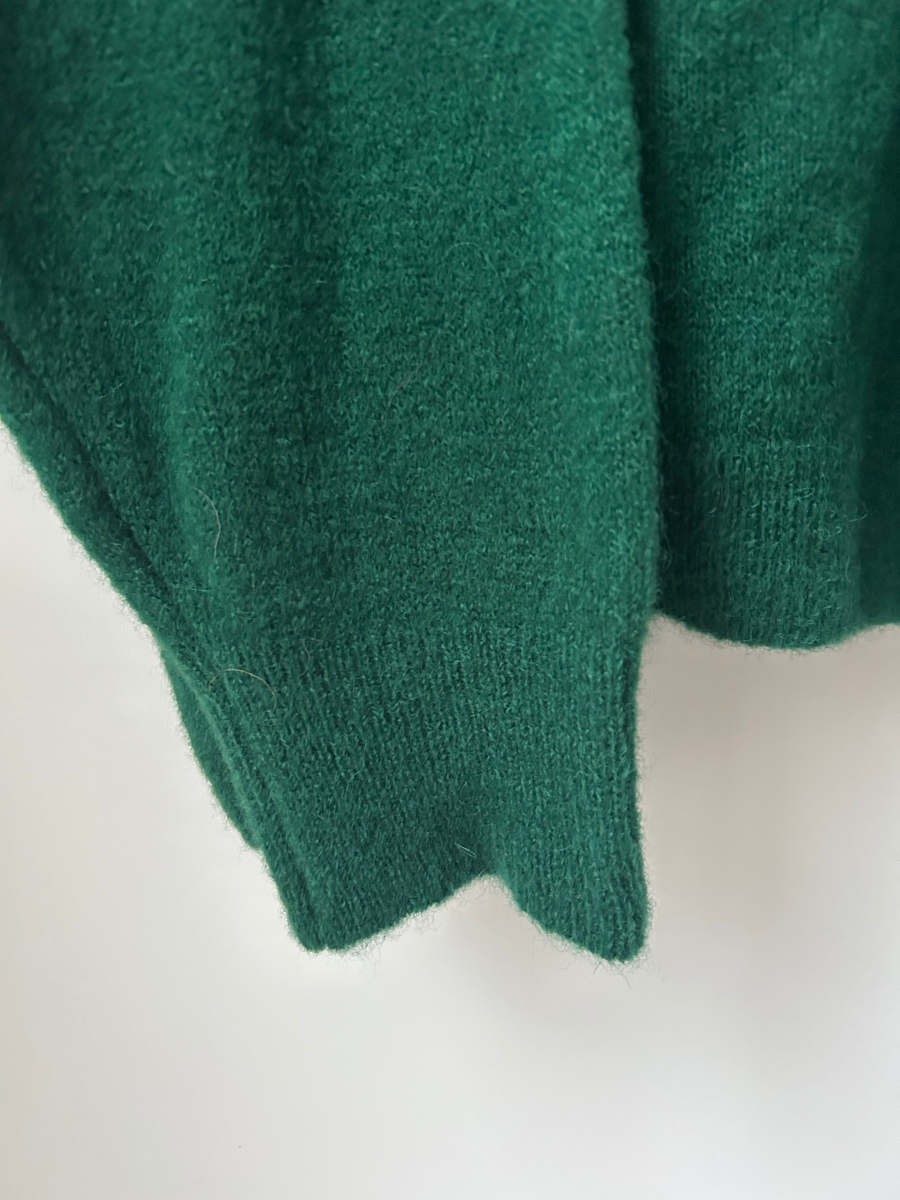 Rollkragen Pullover tannengrün