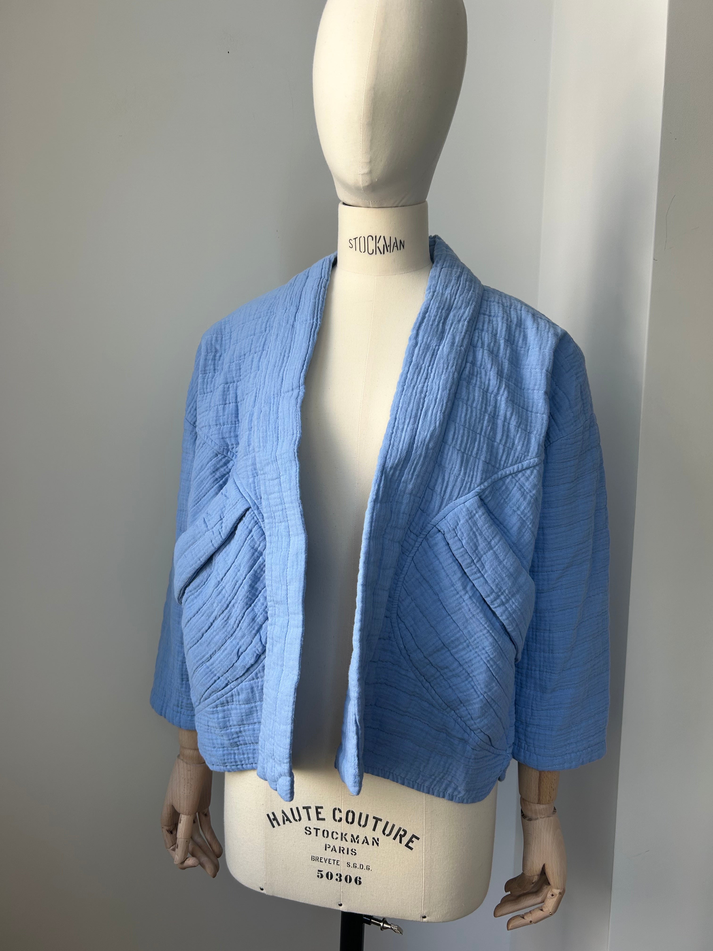 Kimono-Jacke - Himmelblau