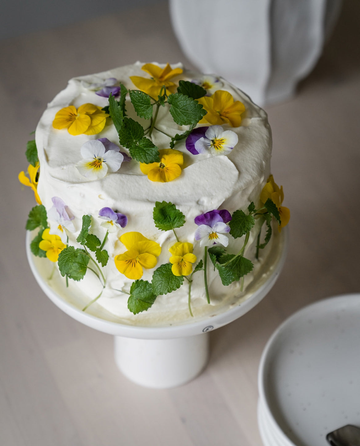 Tortenplatte - vanille Ø 20 cm