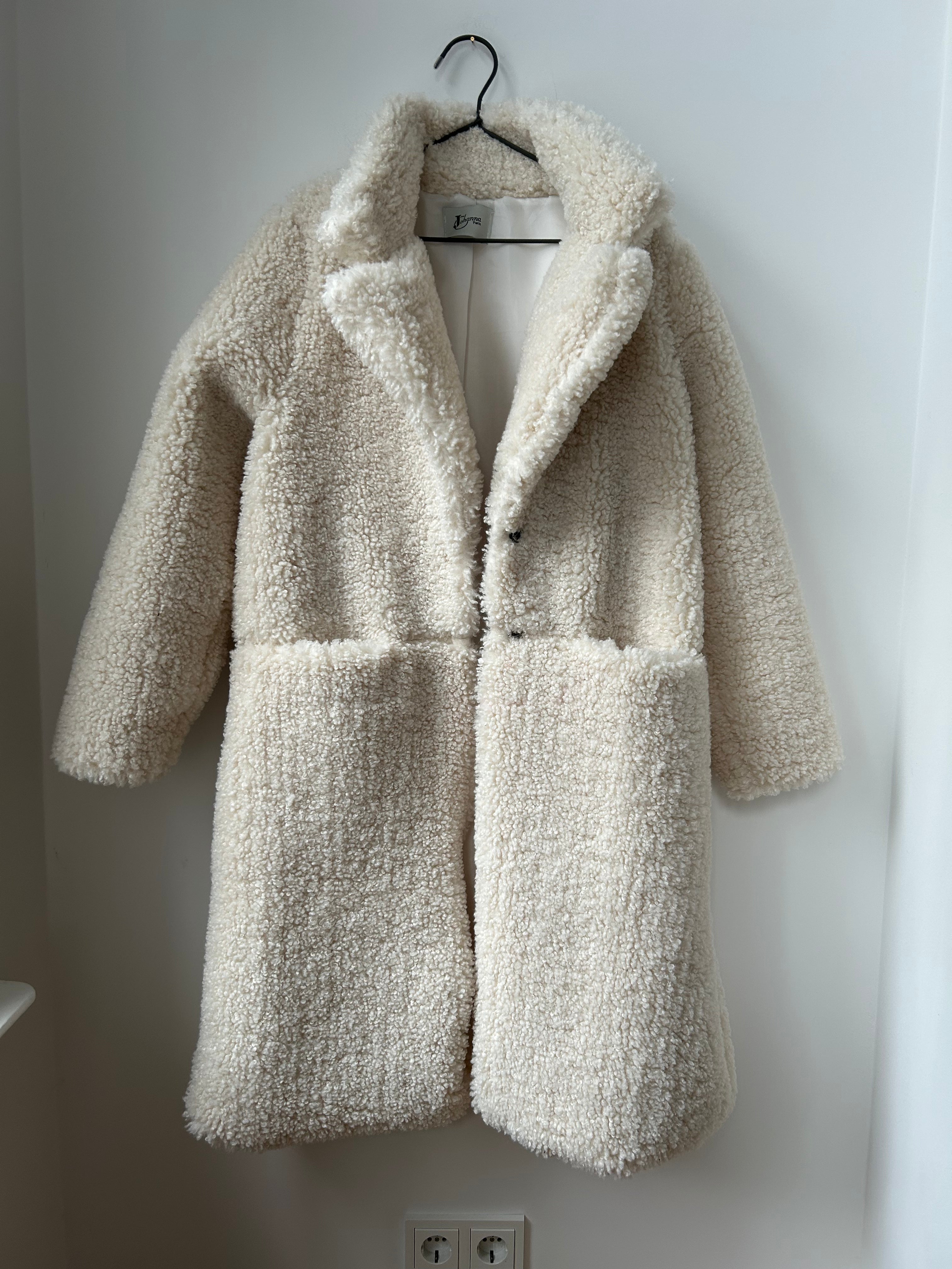 Kuscheliger Teddymantel - creme