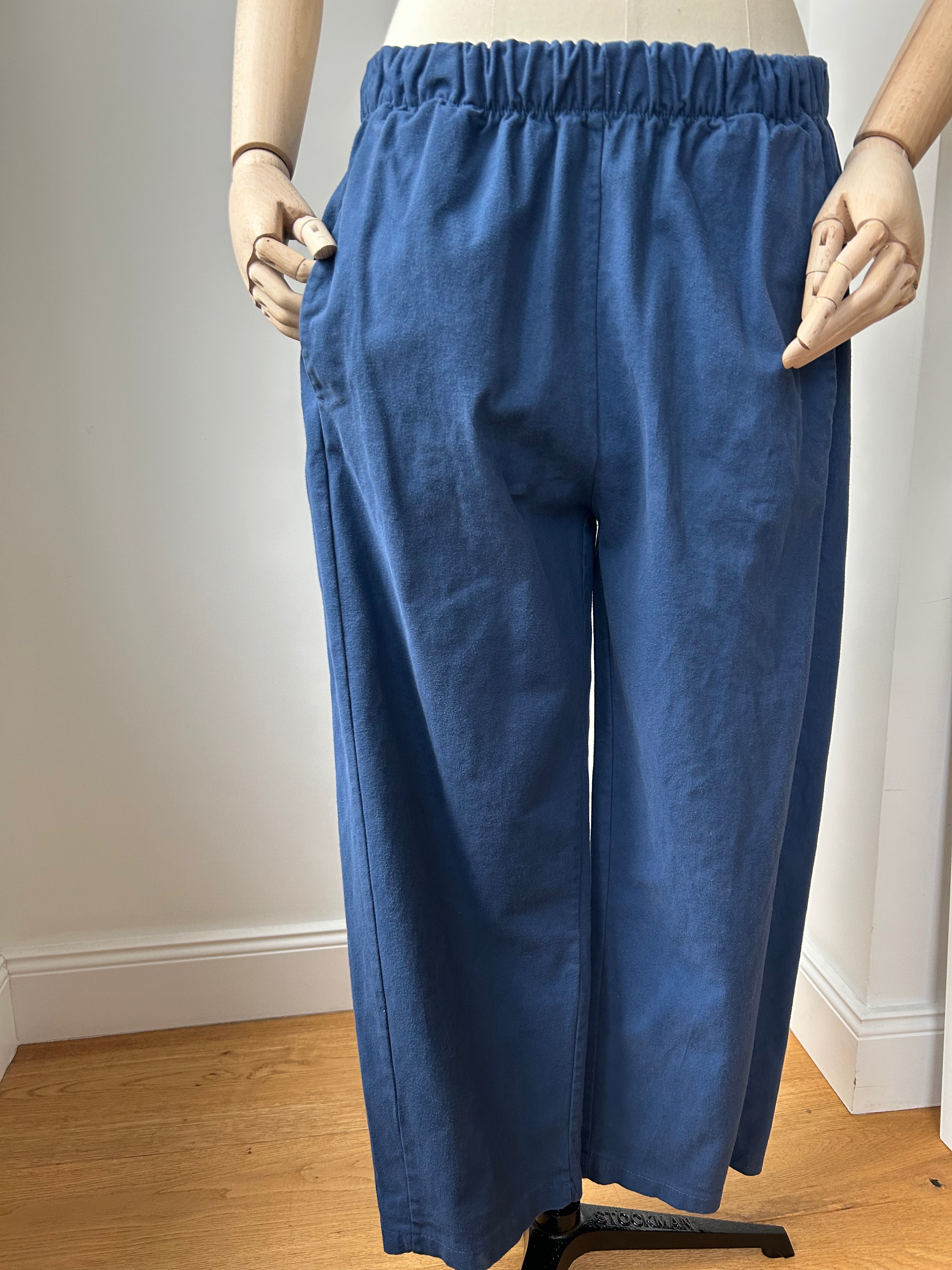 Hose aus festem Stoff - navy