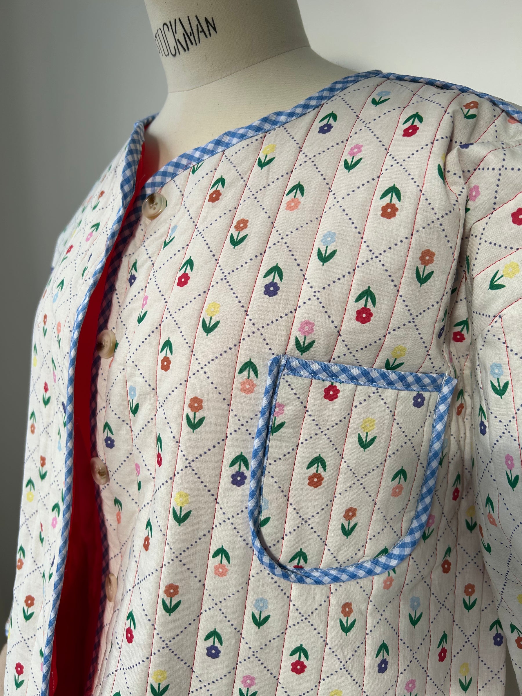 Frühlingsjacke mit Tulpenmuster