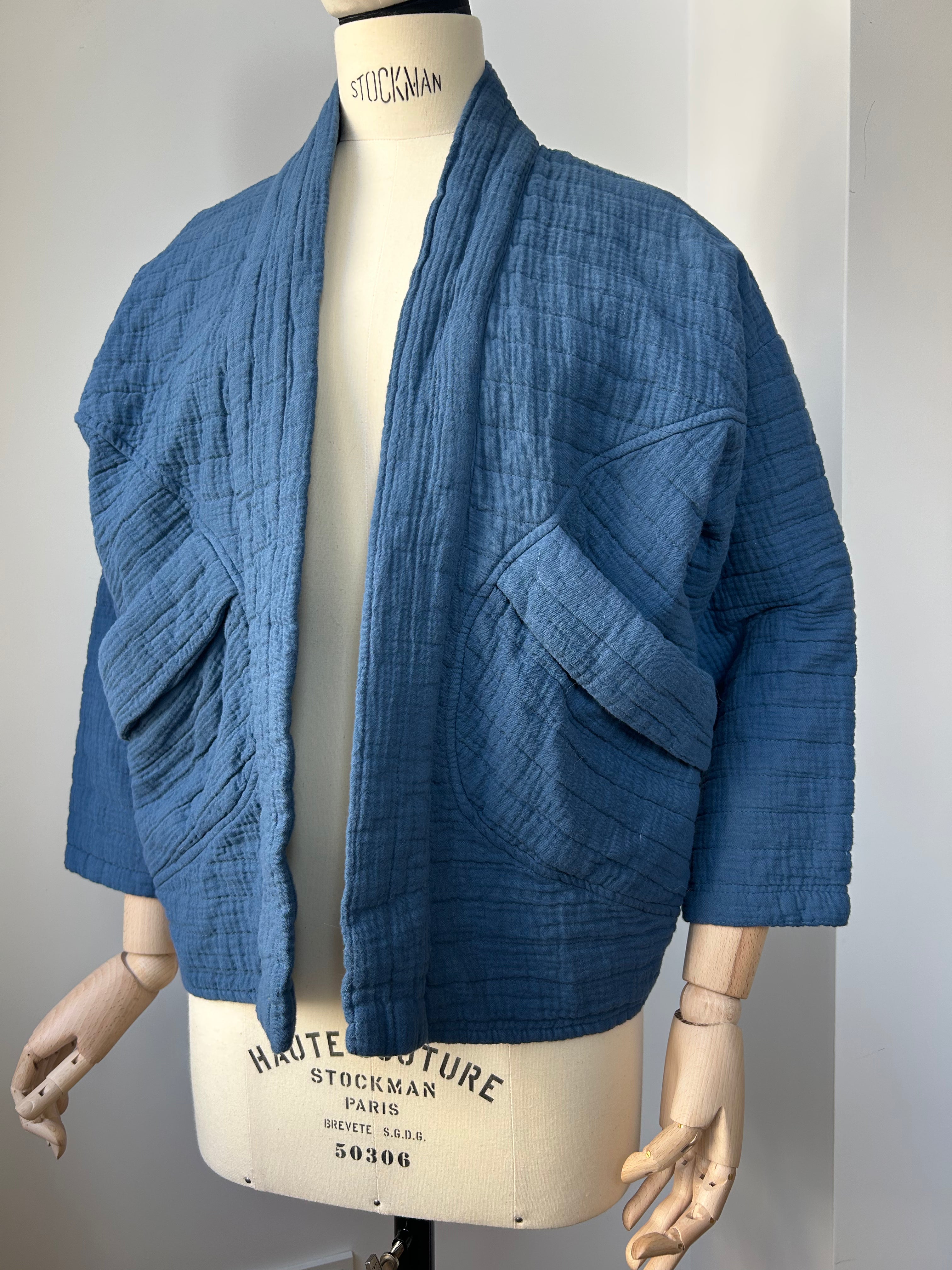 Kimono-Jacke dunkelblau