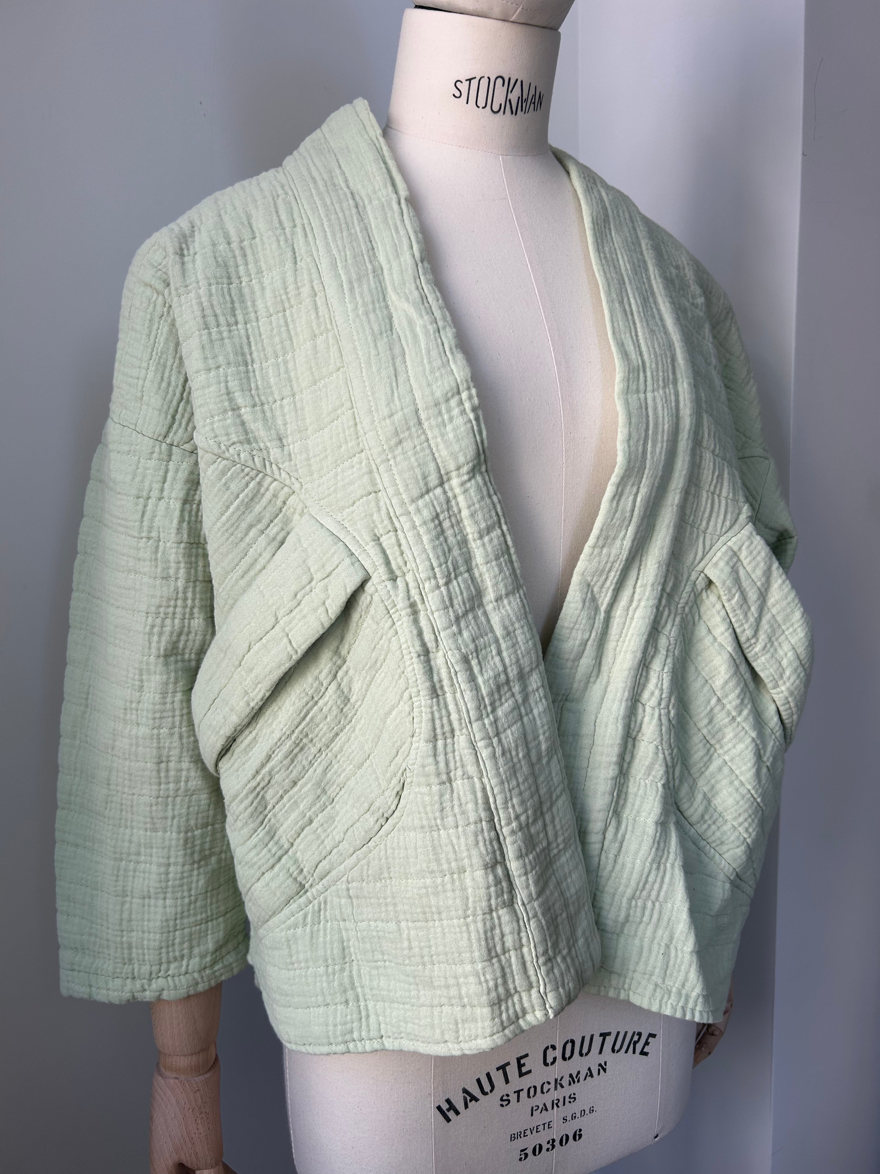 Kimono-Jacke - Pistazie