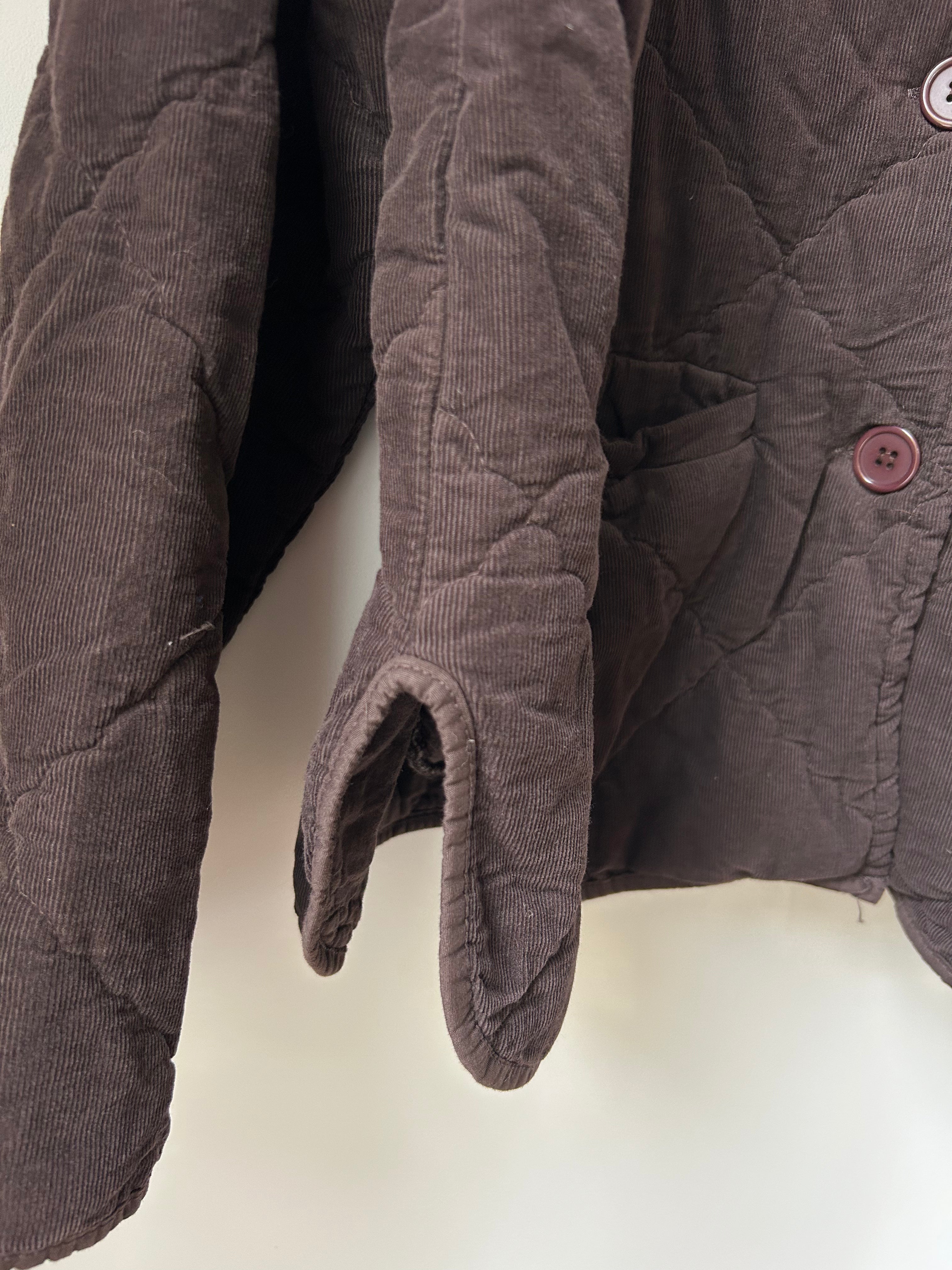 Steppjacke aus Babycord - braun