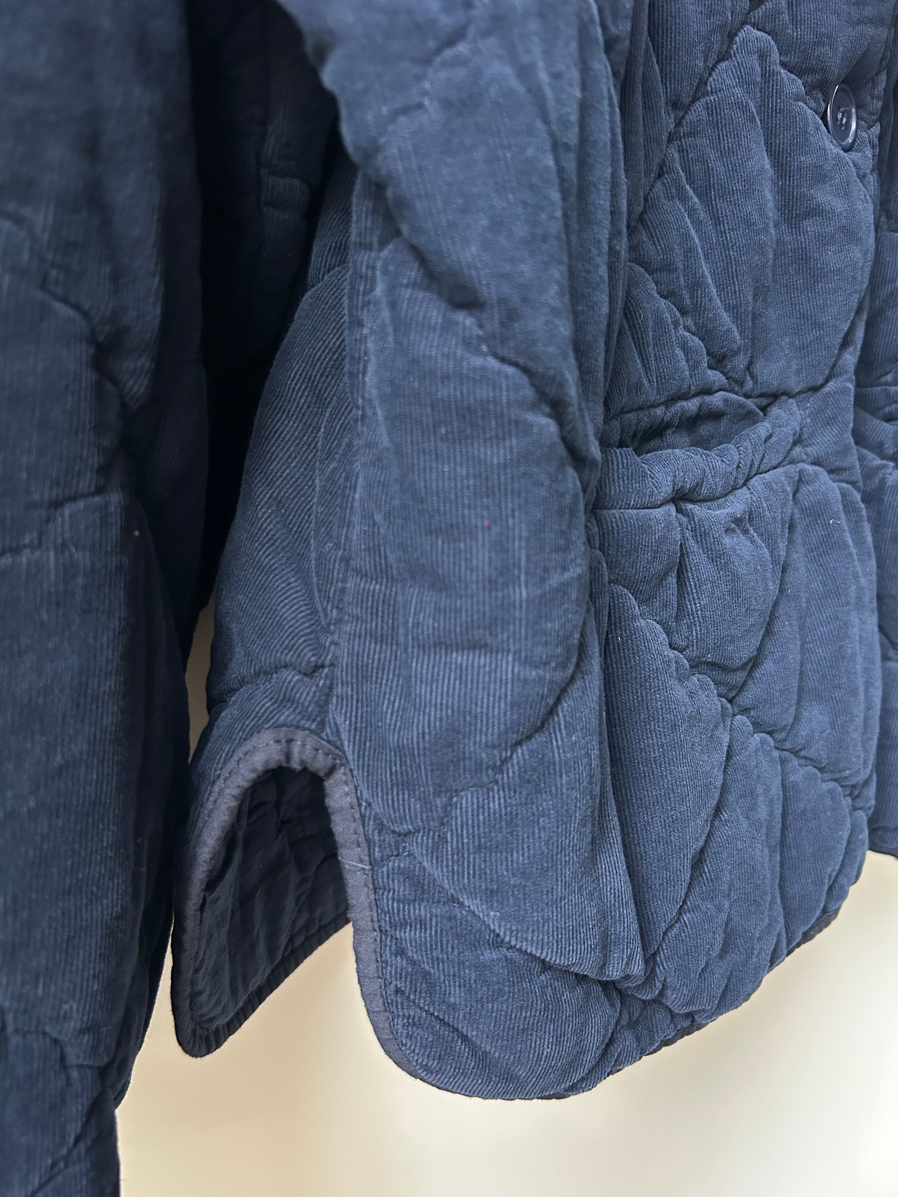 Steppjacke aus Babycord - navy