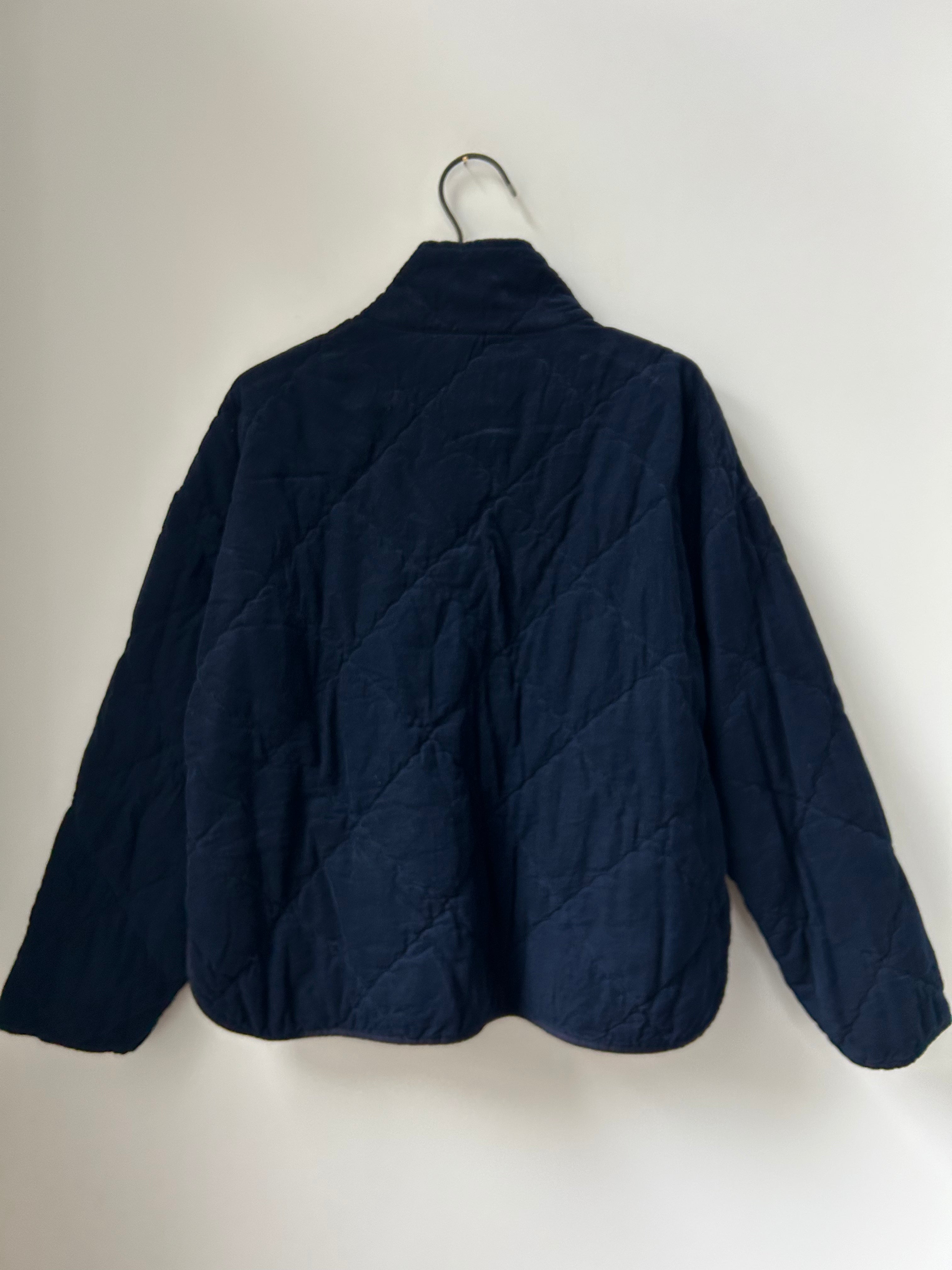 Steppjacke aus Babycord - navy
