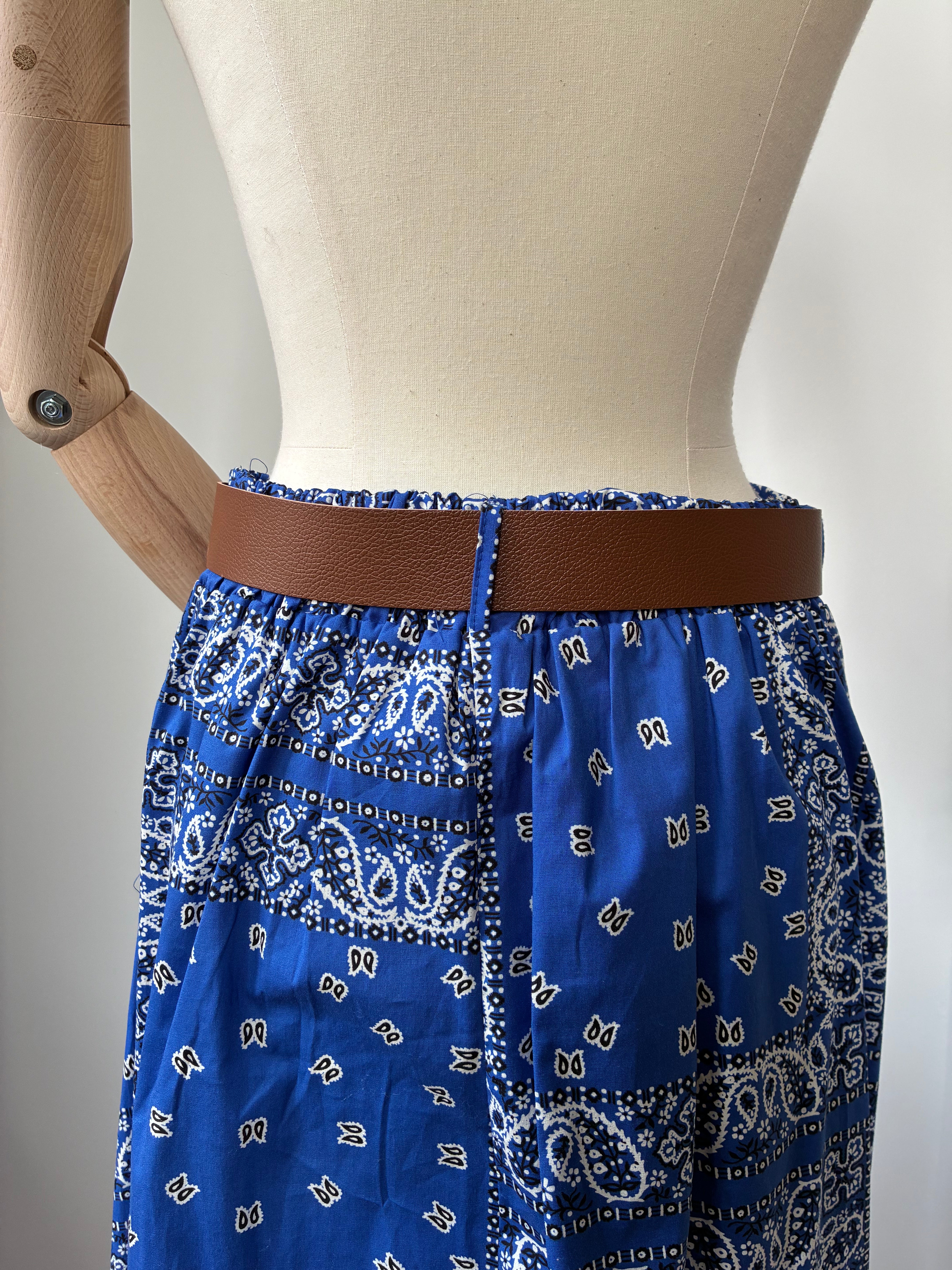 Bandana-Rock - stahlblau